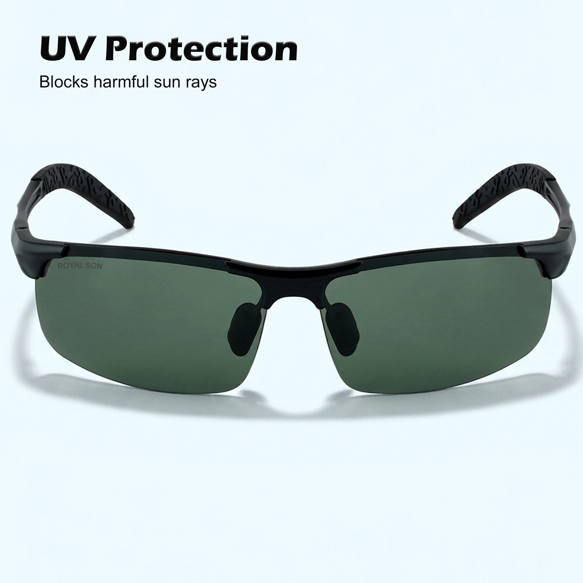 Royal Son Wrap-Around Polarized Men Sunglasses - CHI0094-C1