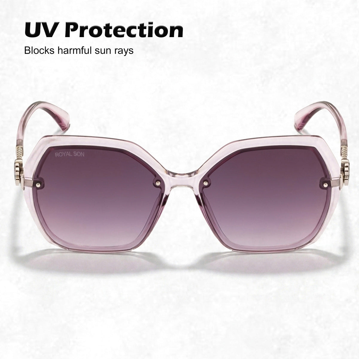 Royal Son Oversized Butterfly UV Protected Women Sunglasses - CHIWM00115-C3