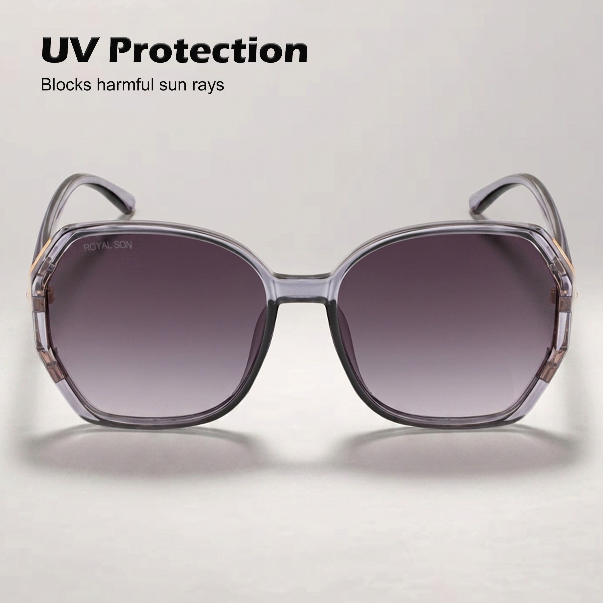 Royal Son Oversized Butterfly UV Protected Women Sunglasses - CHIWM00114-C2