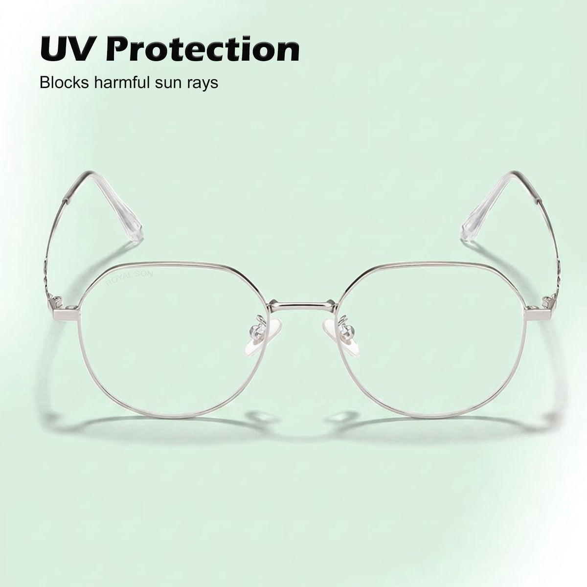 Royal Son Round Blue Ray Cut Men Women Eye Glasses - SF0018-C3