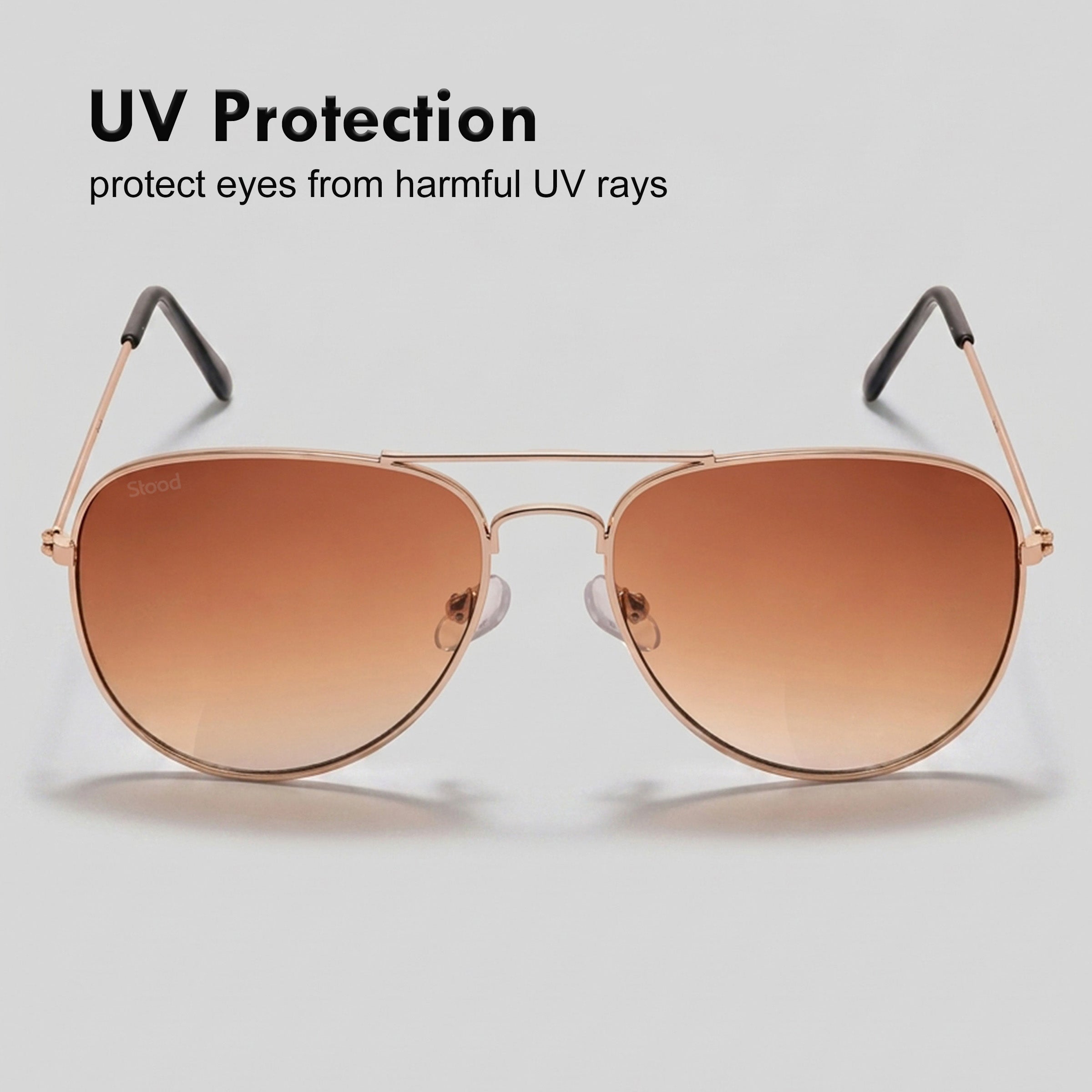 Stood Brown UV Protection Sunglasses For Men & Women Stylish – SG-STD0031-C5