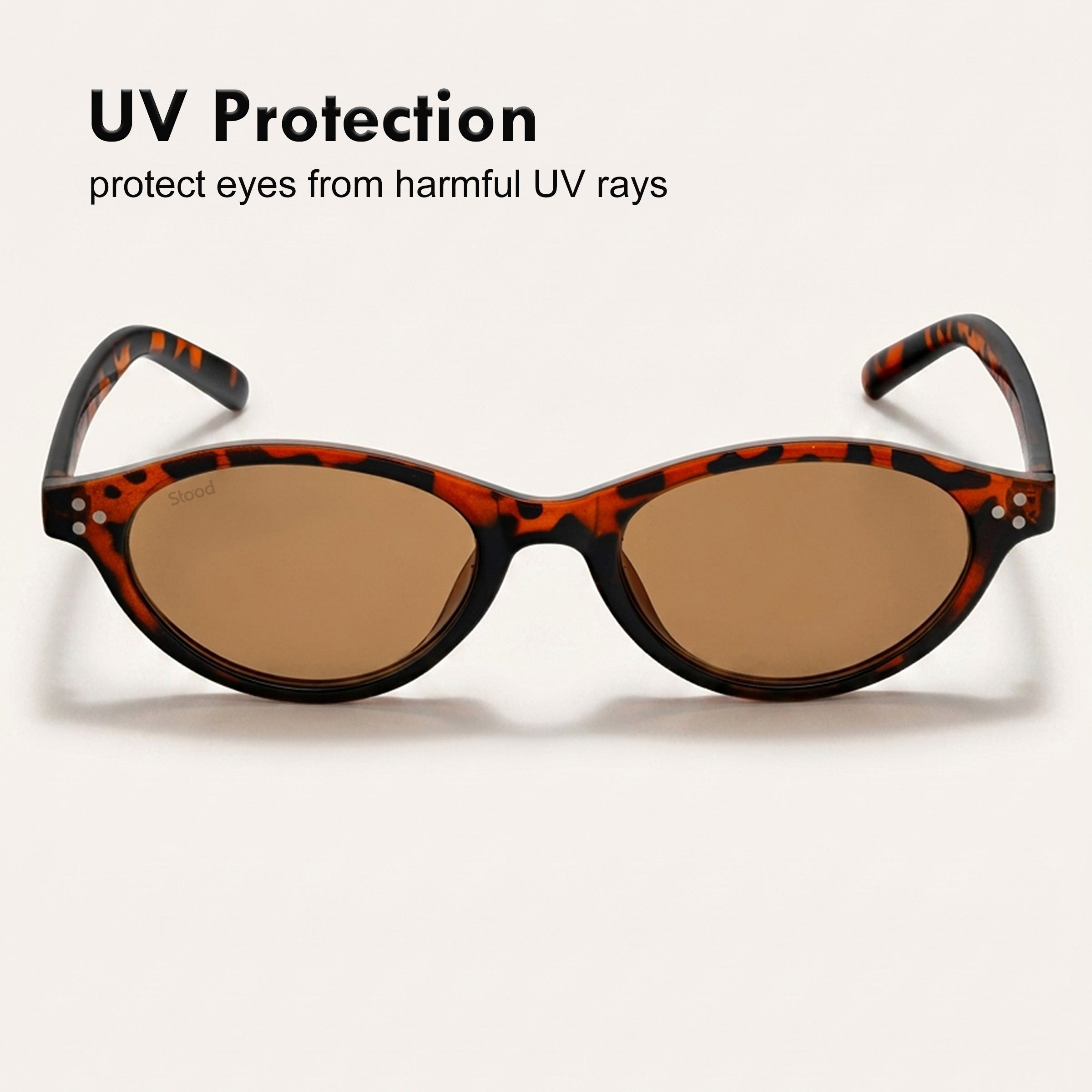 Stood Narrow Oval Brown UV Protection Goggles For Men & Women Sunglasses – SG-STD0015-C3