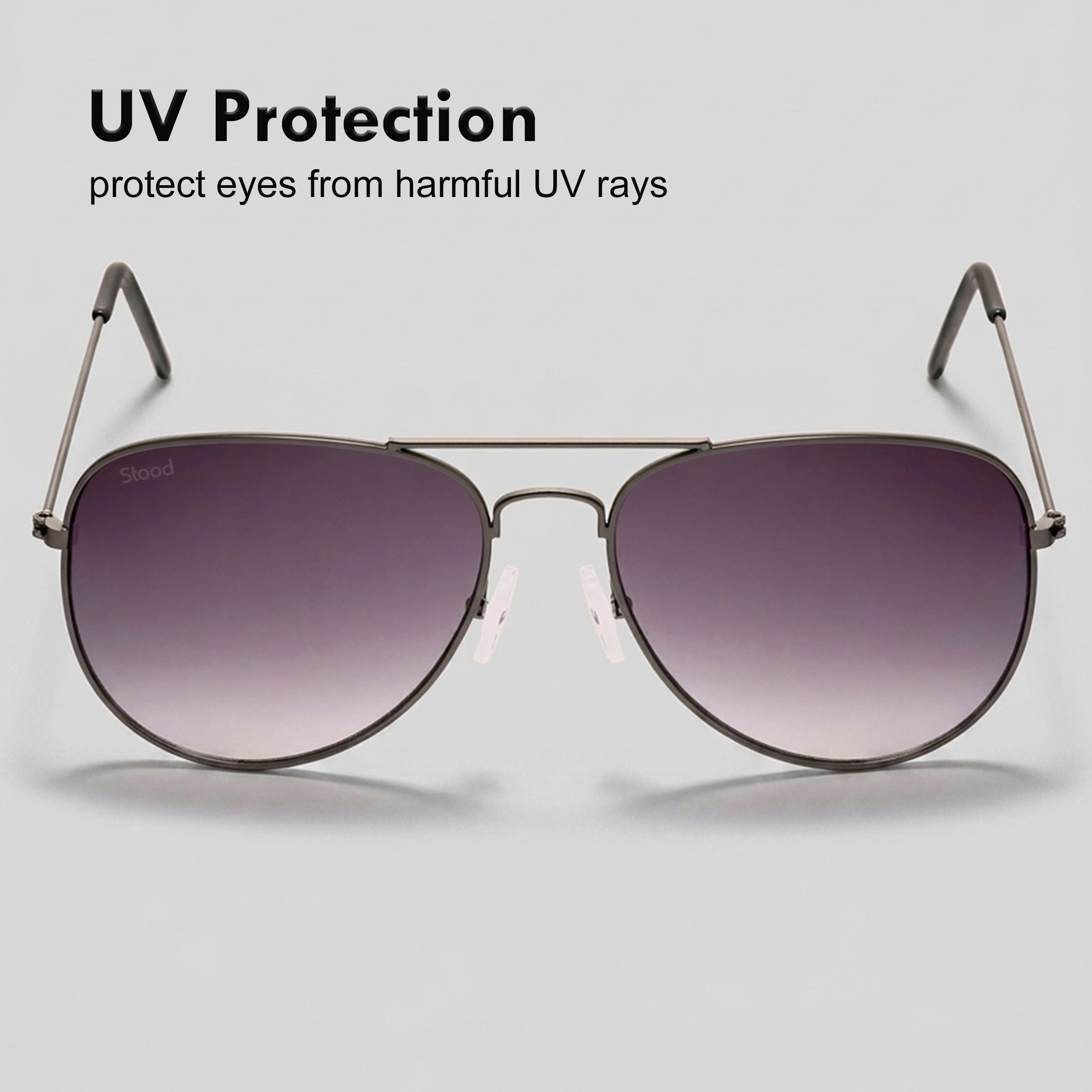 Stood Black UV Protection Sunglasses For Men & Women Stylish – SG-STD0031-C1
