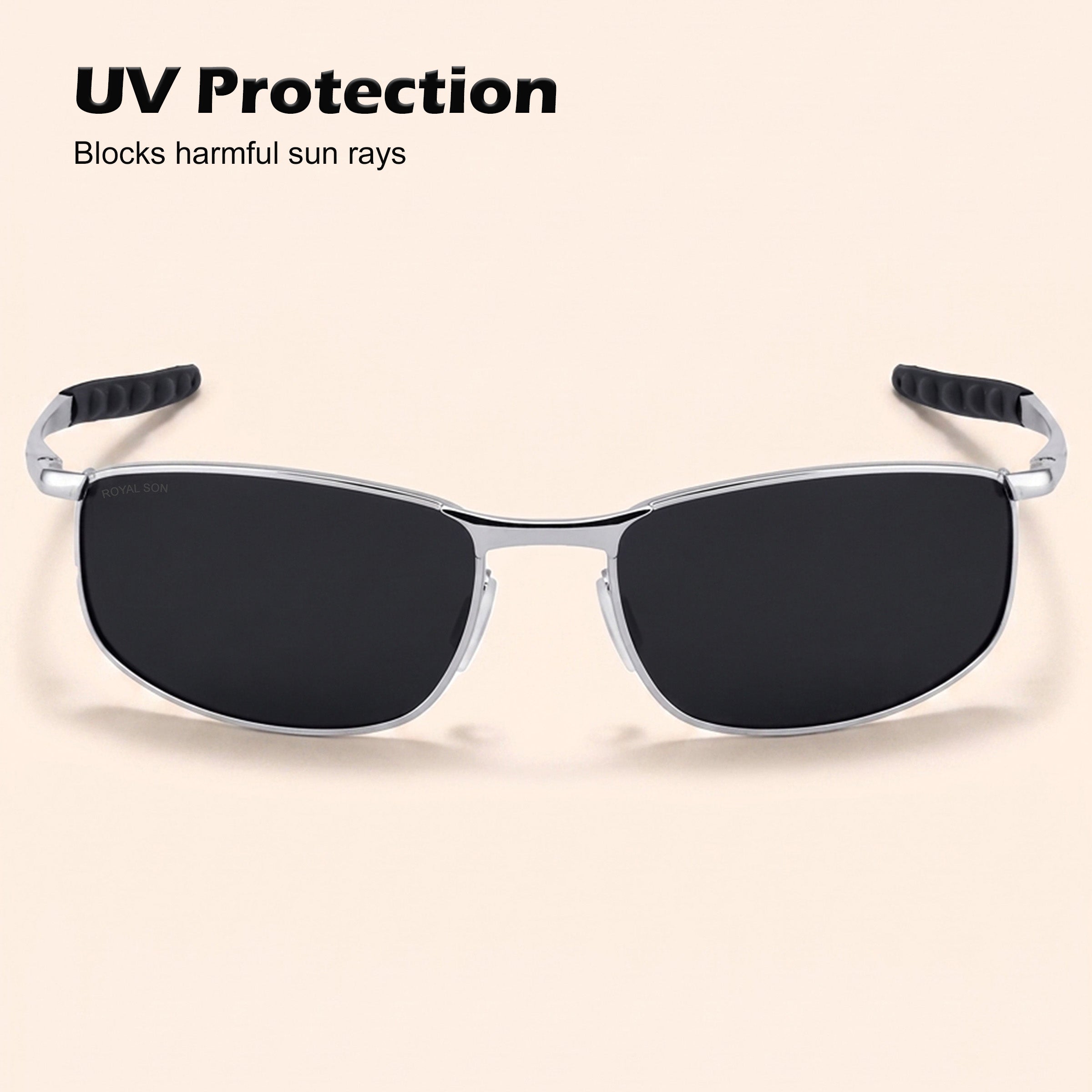 Royal Son Wrap-Around Polarized Men Sunglasses - CHI0083-C1