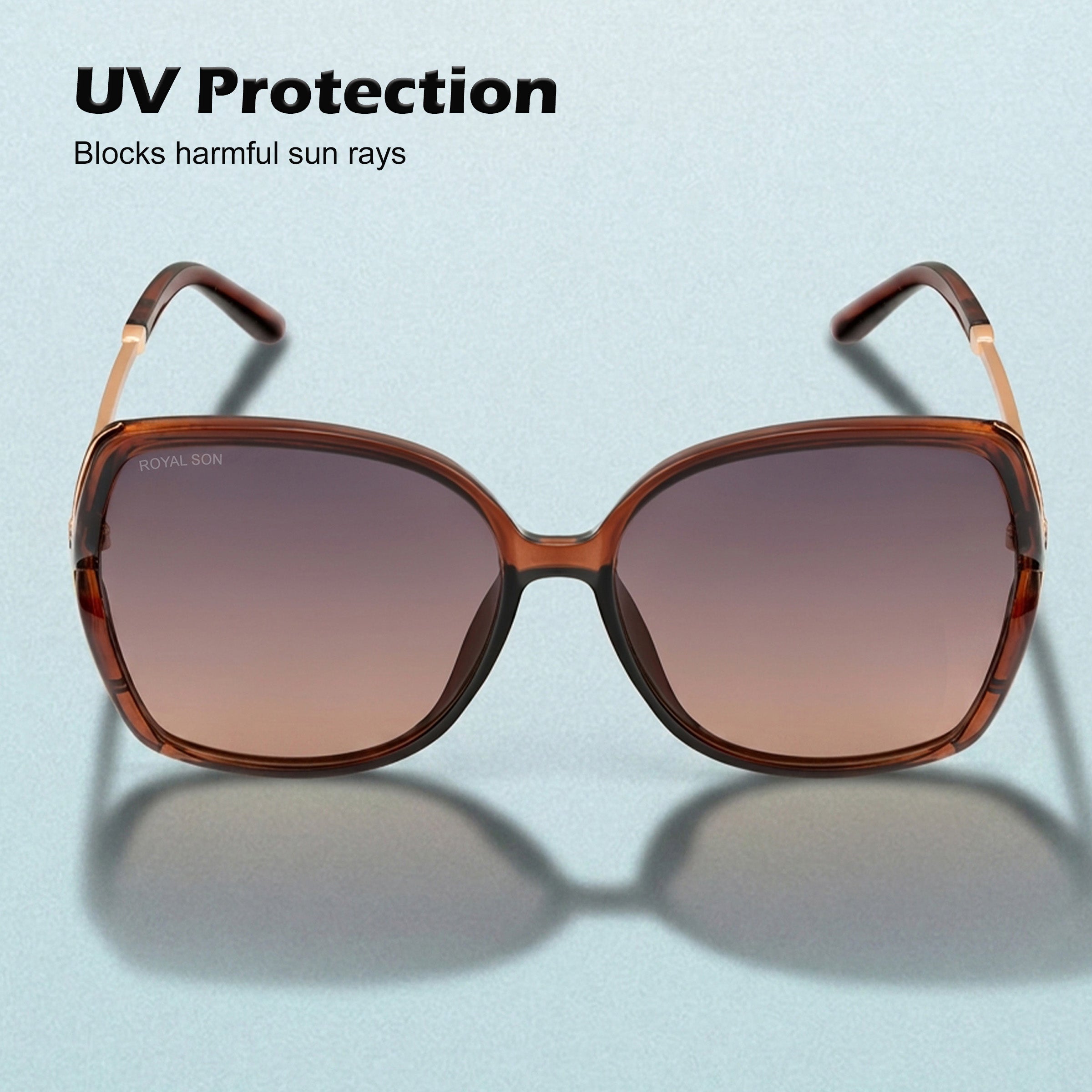 Royal Son Oversized Butterfly UV Protected Women Sunglasses - CHIWM00113-C3