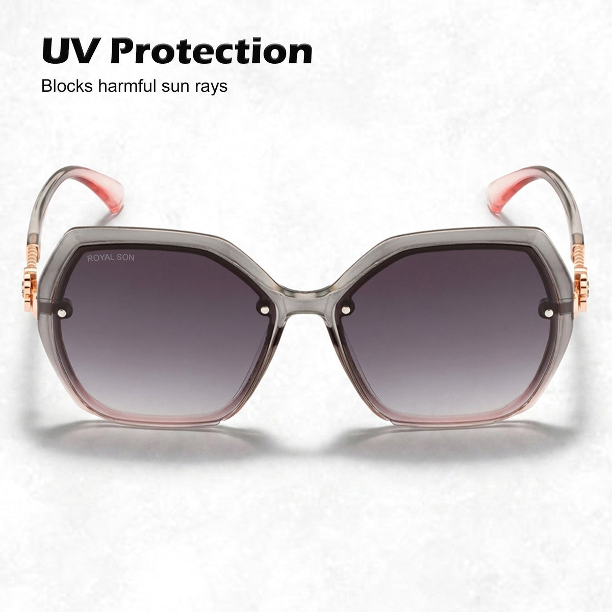 Royal Son Oversized Butterfly UV Protected Women Sunglasses - CHIWM00115-C2