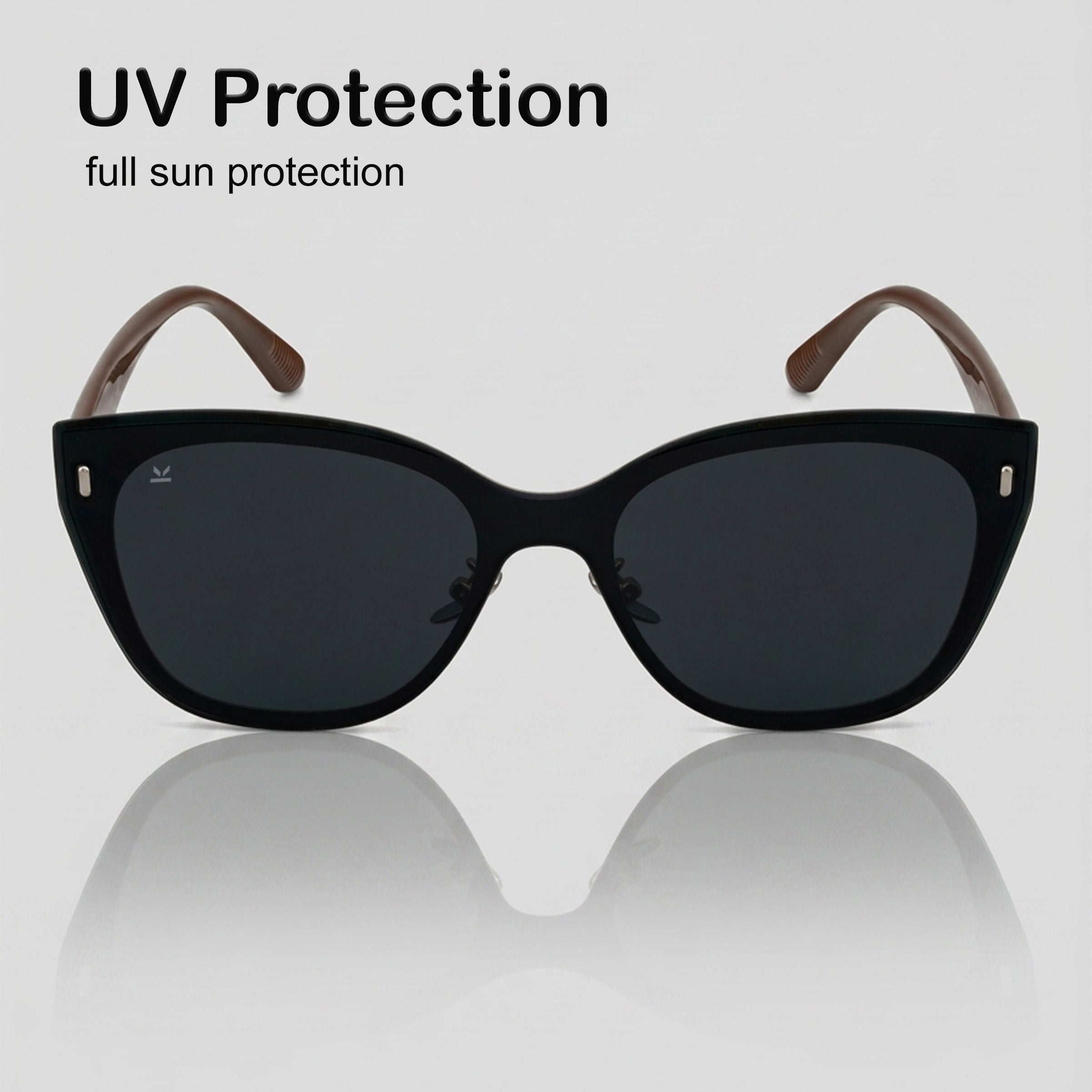 Perkey Cat Eye Square Polarized UV Protection Sunglasses For Men & Women Stylish –  PRKY0021-C1