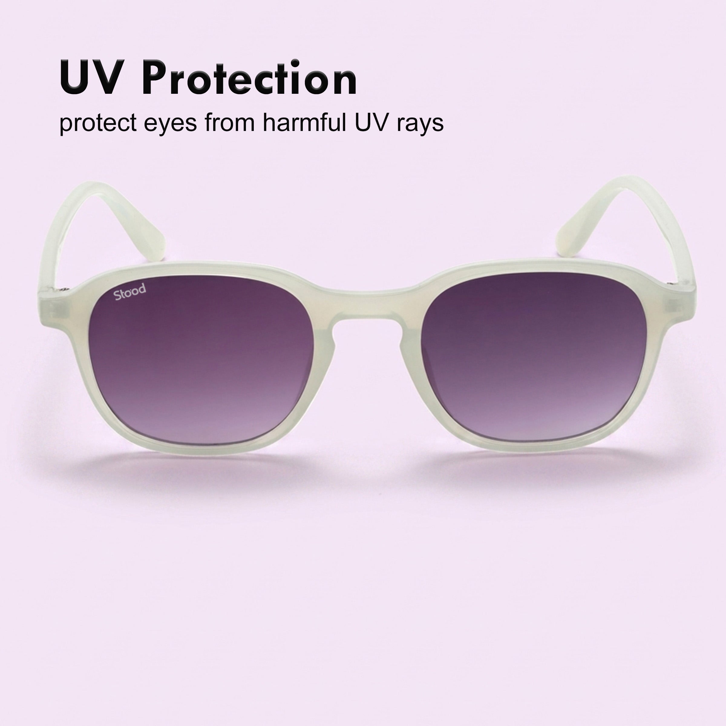 Stood Retro Square Black UV Protection Goggles For Men & Women Sunglasses – SG-STD0011-C4