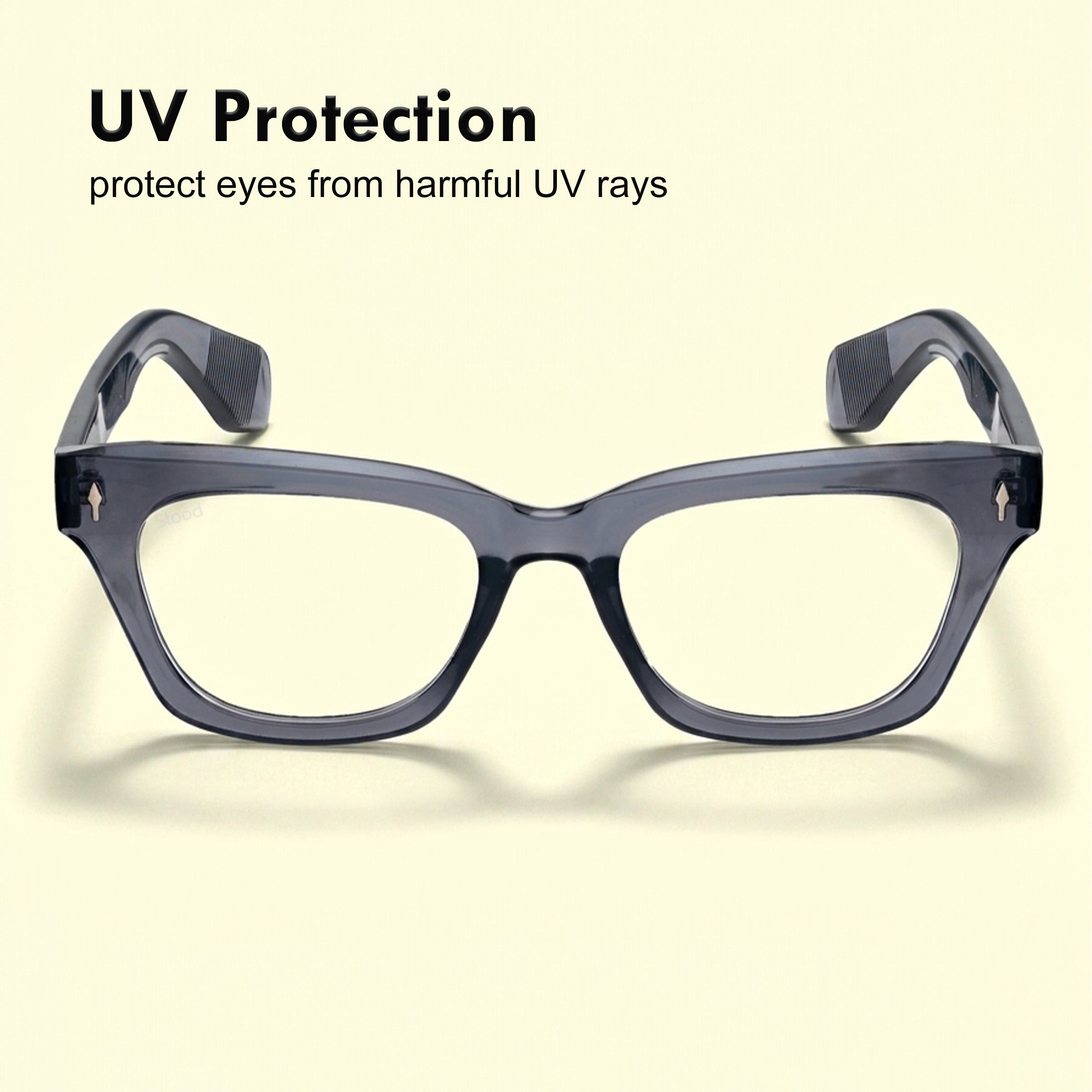 Stood Square Anti Glare Spectacles Frames For Men & Women – SF-STD0027-C2