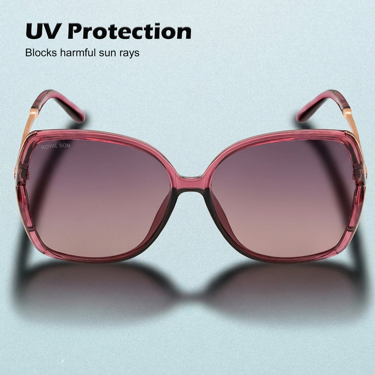 Royal Son Oversized Butterfly UV Protected Women Sunglasses - CHIWM00113-C4