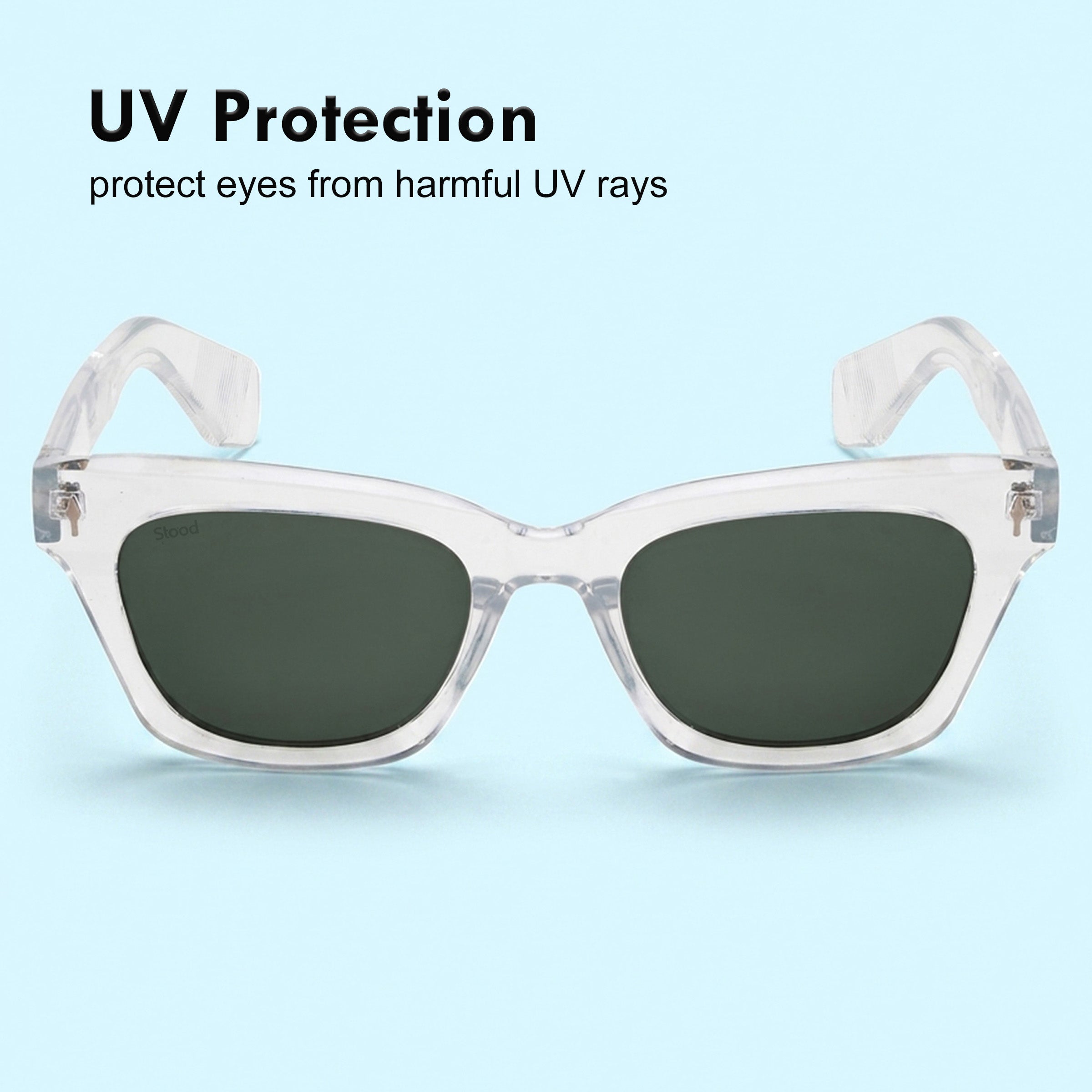 Stood Cat Eye Square Green UV Protection Goggles For Men & Women Sunglasses – SG-STD0027-C3