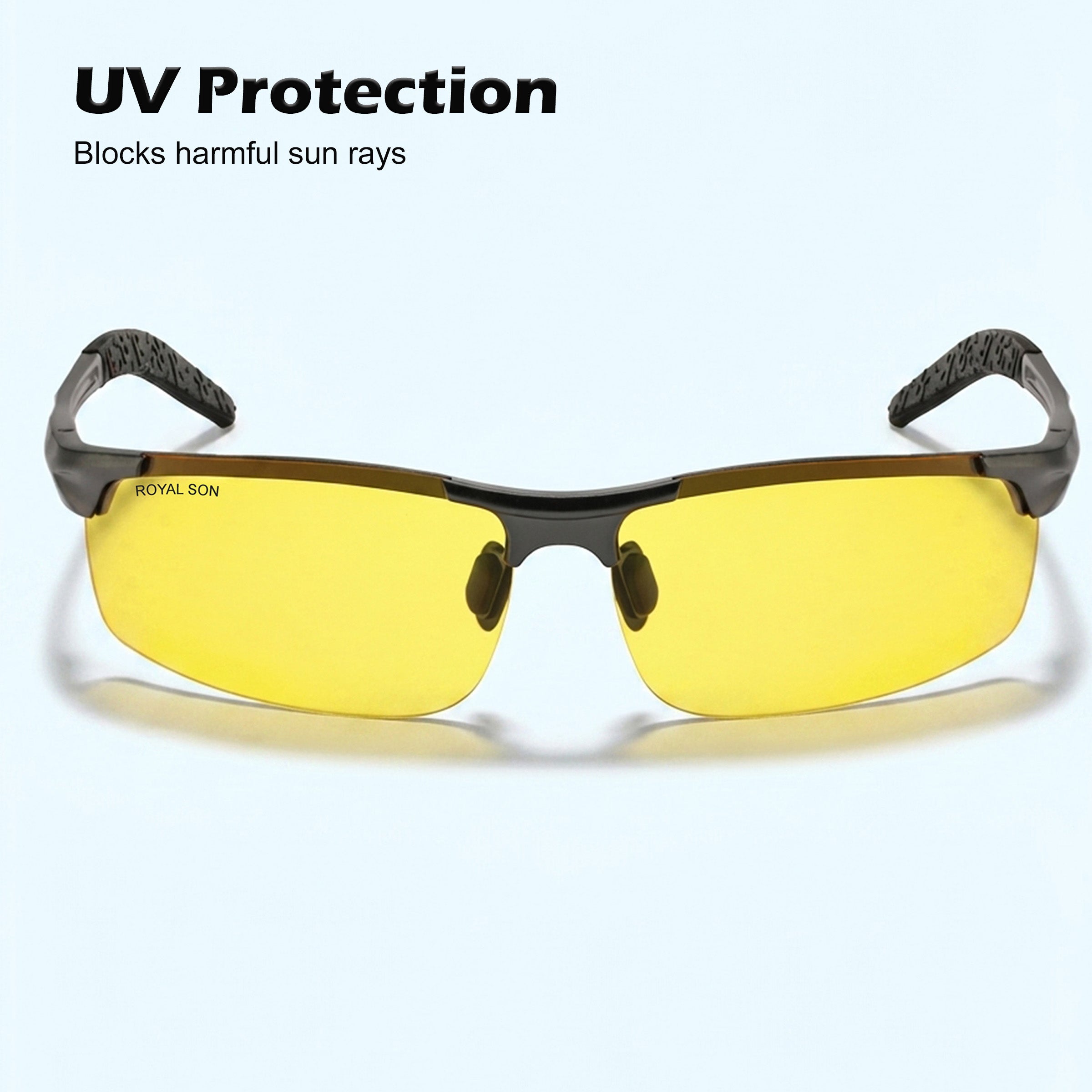 Royal Son Wrap-Around Polarized Men Sunglasses - CHI0094-C4