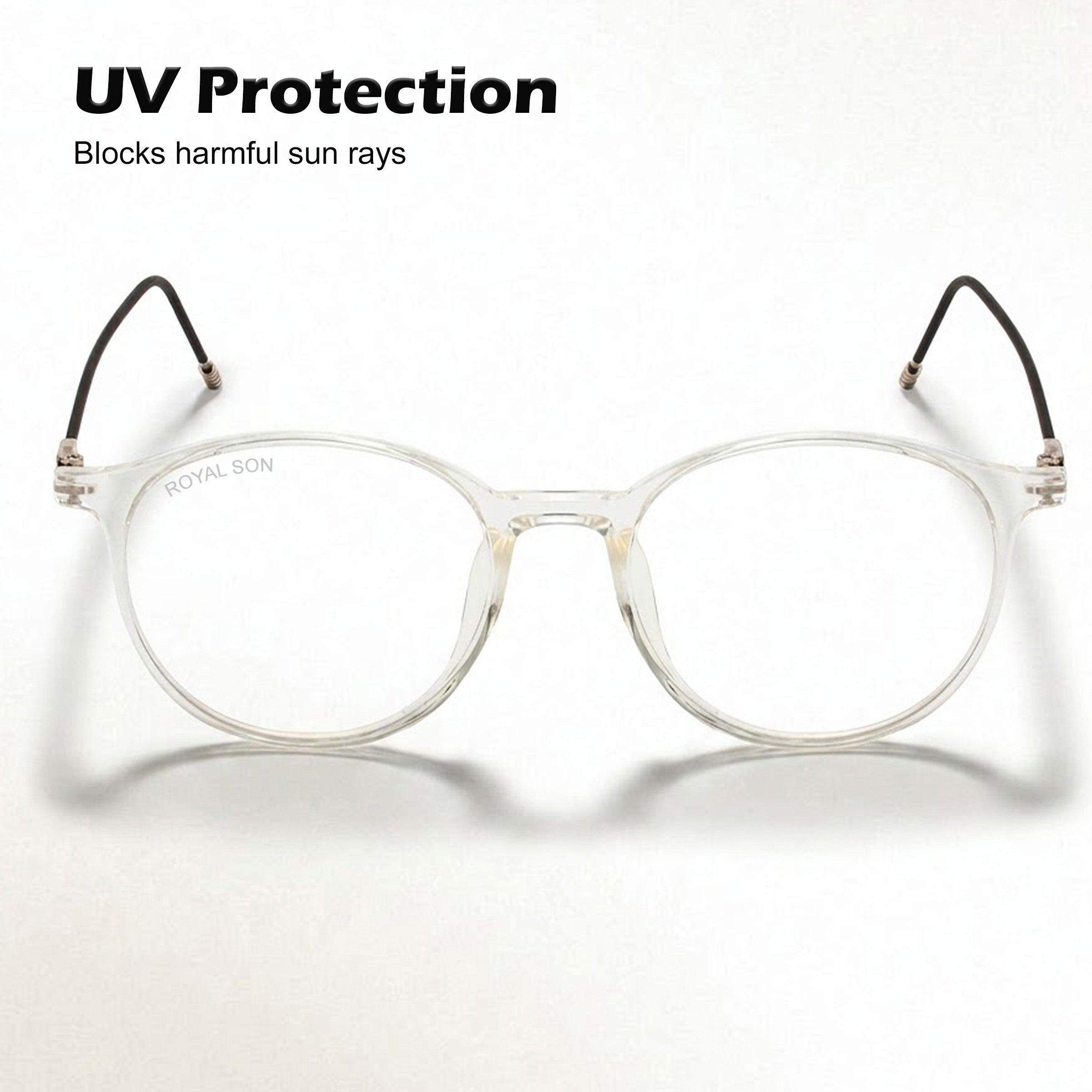 Royal Son Round  Blue Light Blocking Spectacles Frames Men Women  - SF0064-C3