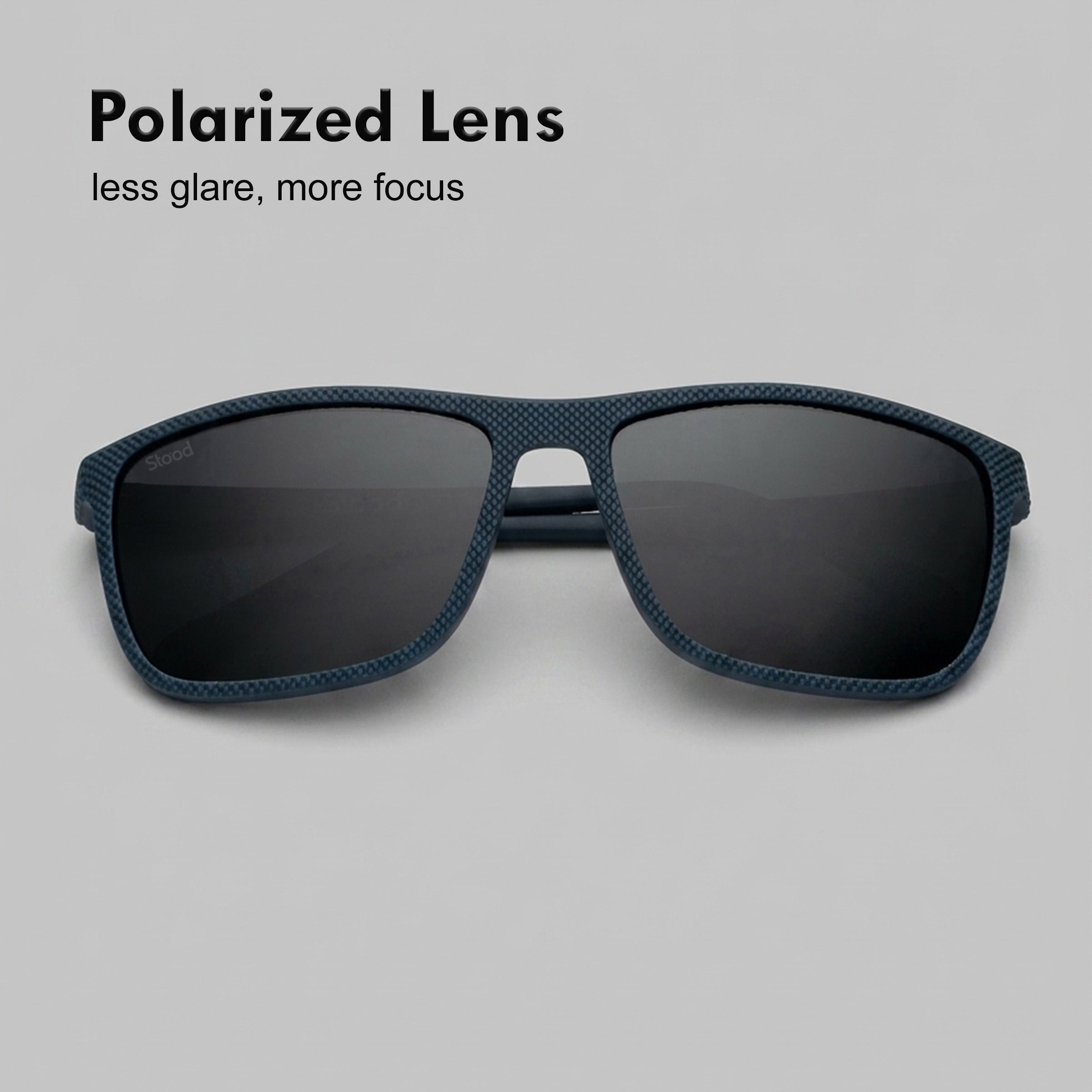Stood Square Black Polarized UV Protection Sunglasses For Men & Women Stylish – SG-STD0022-C4