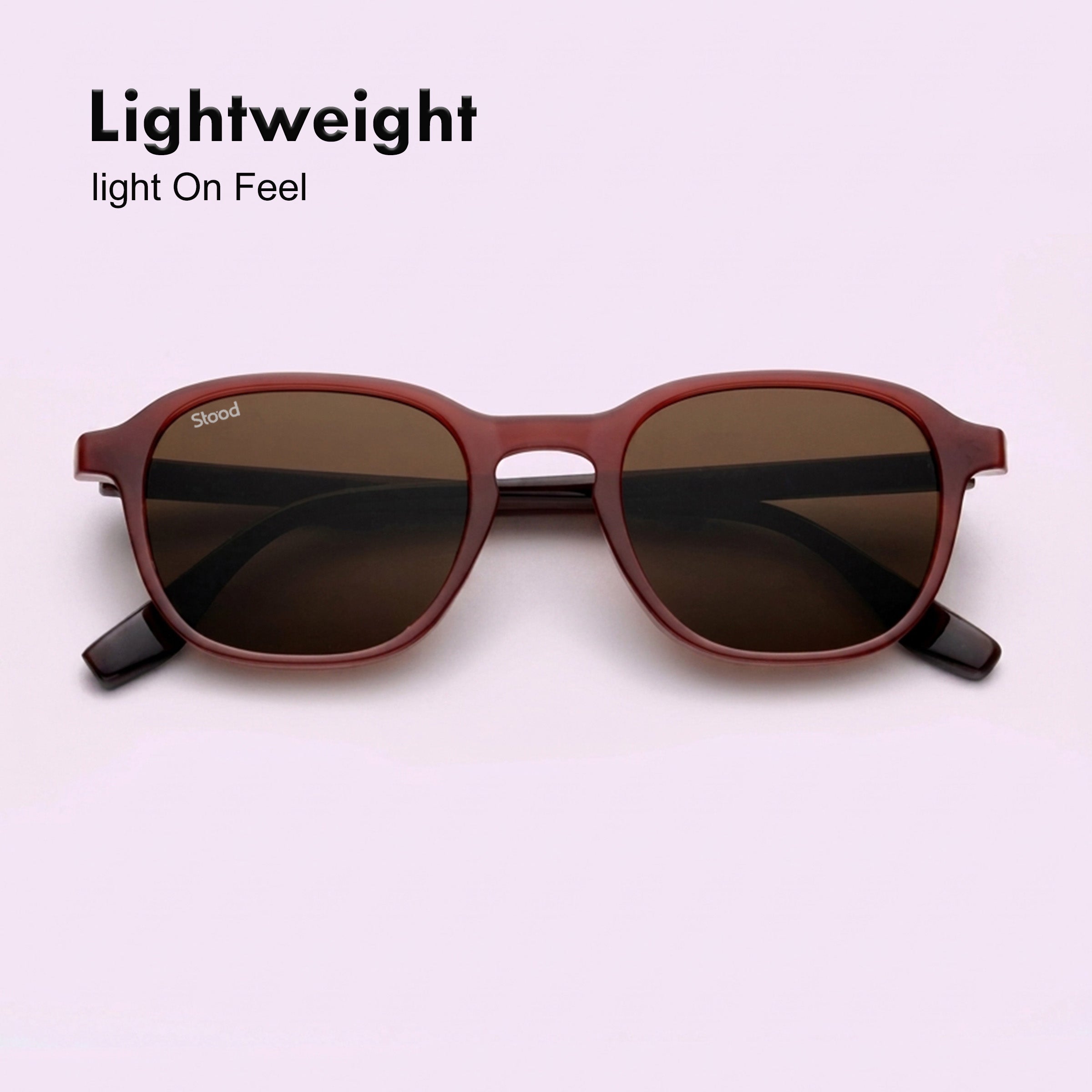 Stood Retro Square Brown UV Protection Chashma For Men & Women New Style – SG-STD0011-C2