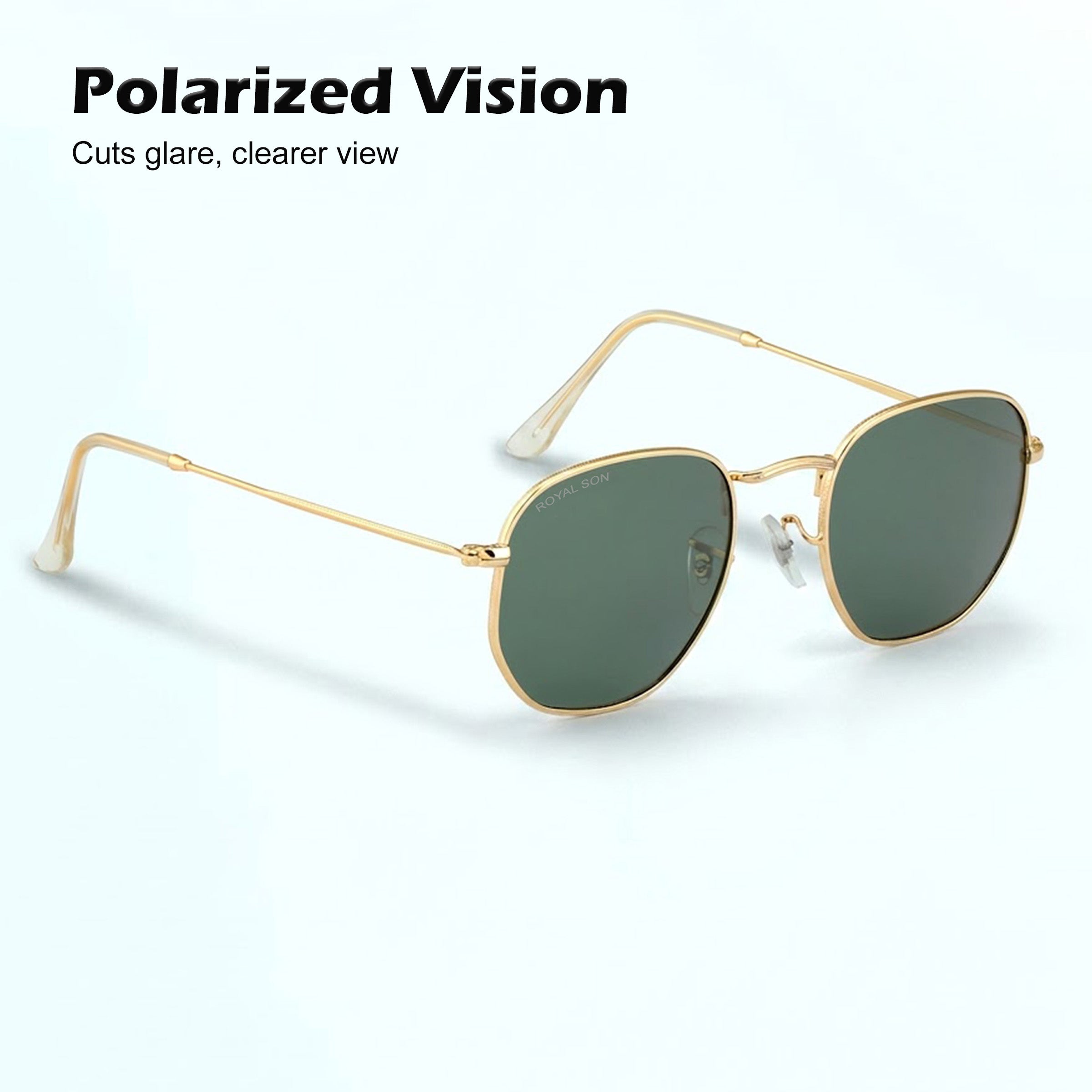 Royal Son Hexagonal Polarized Men Women Sunglasses - CHI00108-C7