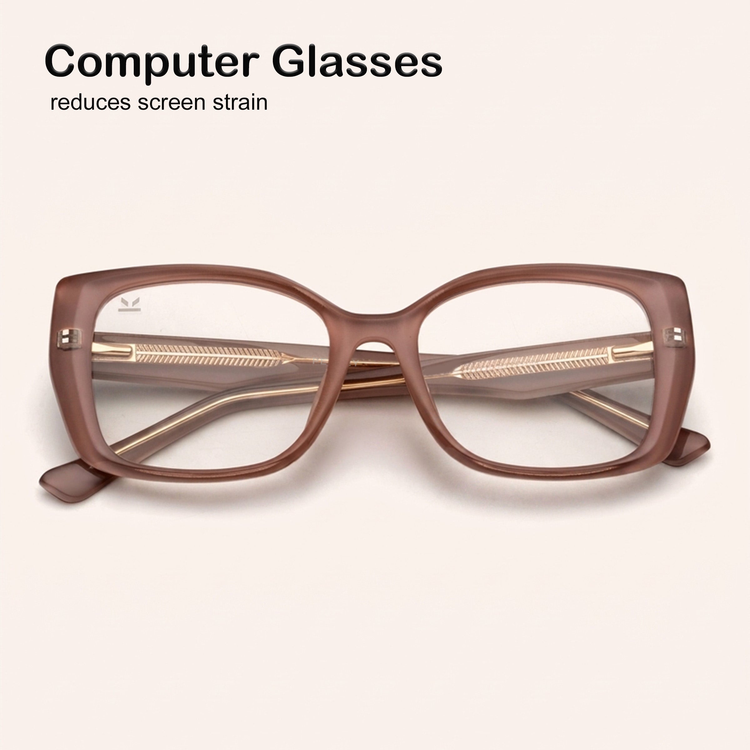 Perkey Square Eye Protection Anti Glare Computer Glasses For Women – OPTL0029-C1