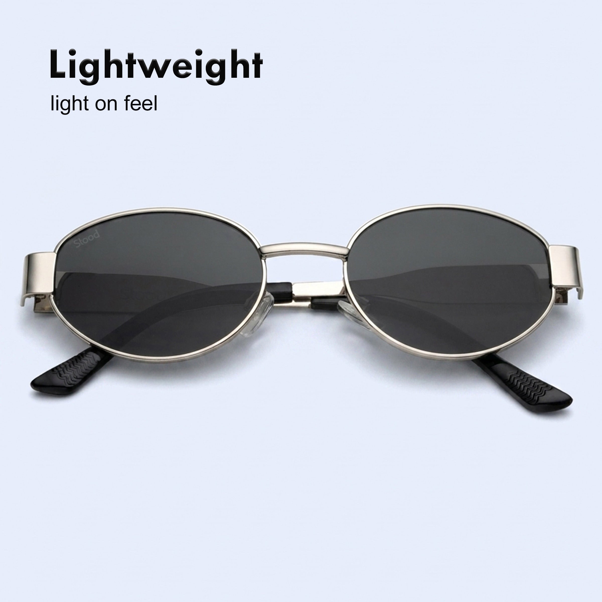 Stood Oval Black UV Protection Chashma For Men & Women New Style – SG-STD0023-C2