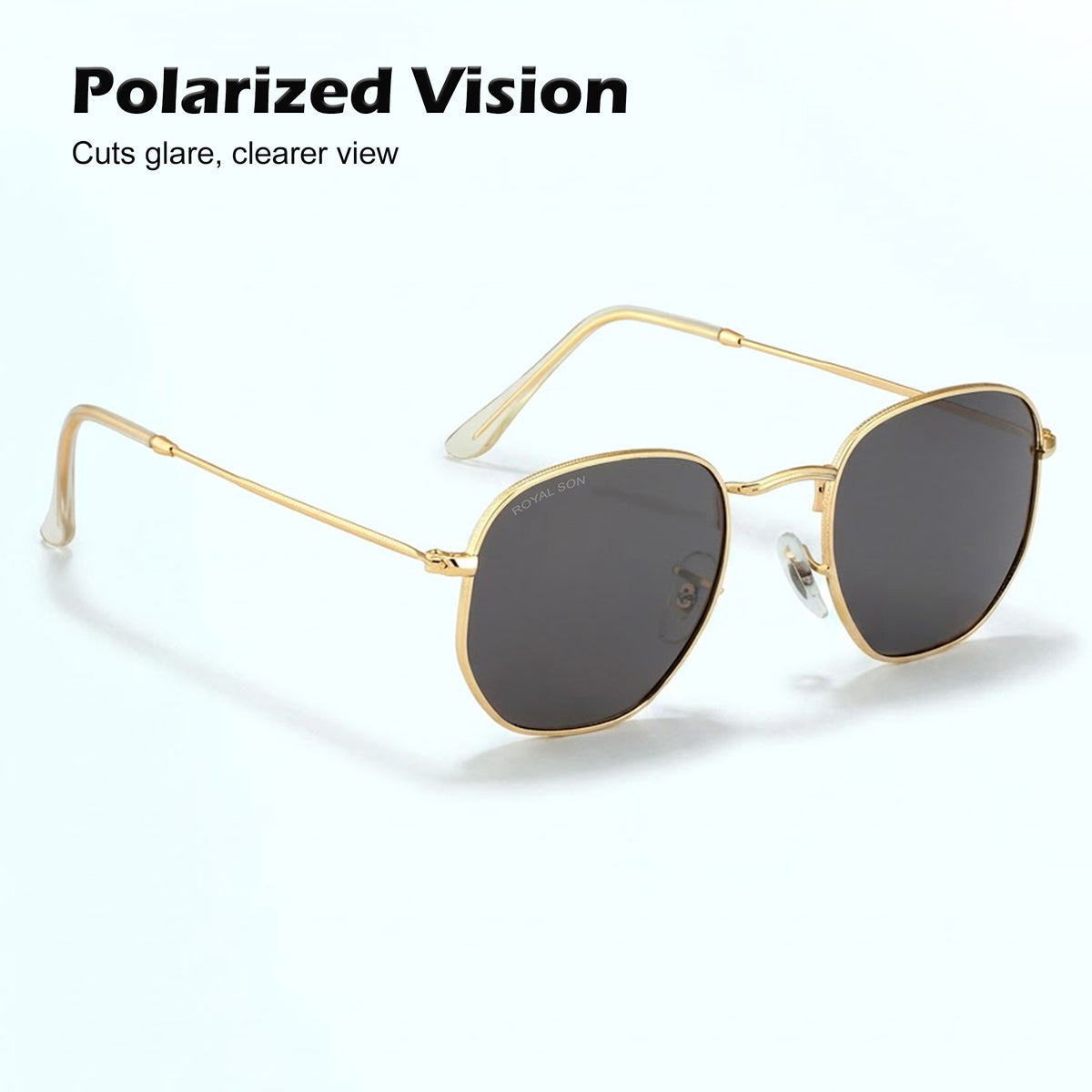 Royal Son Hexagonal Polarized Men Women Sunglasses - CHI00108-C6