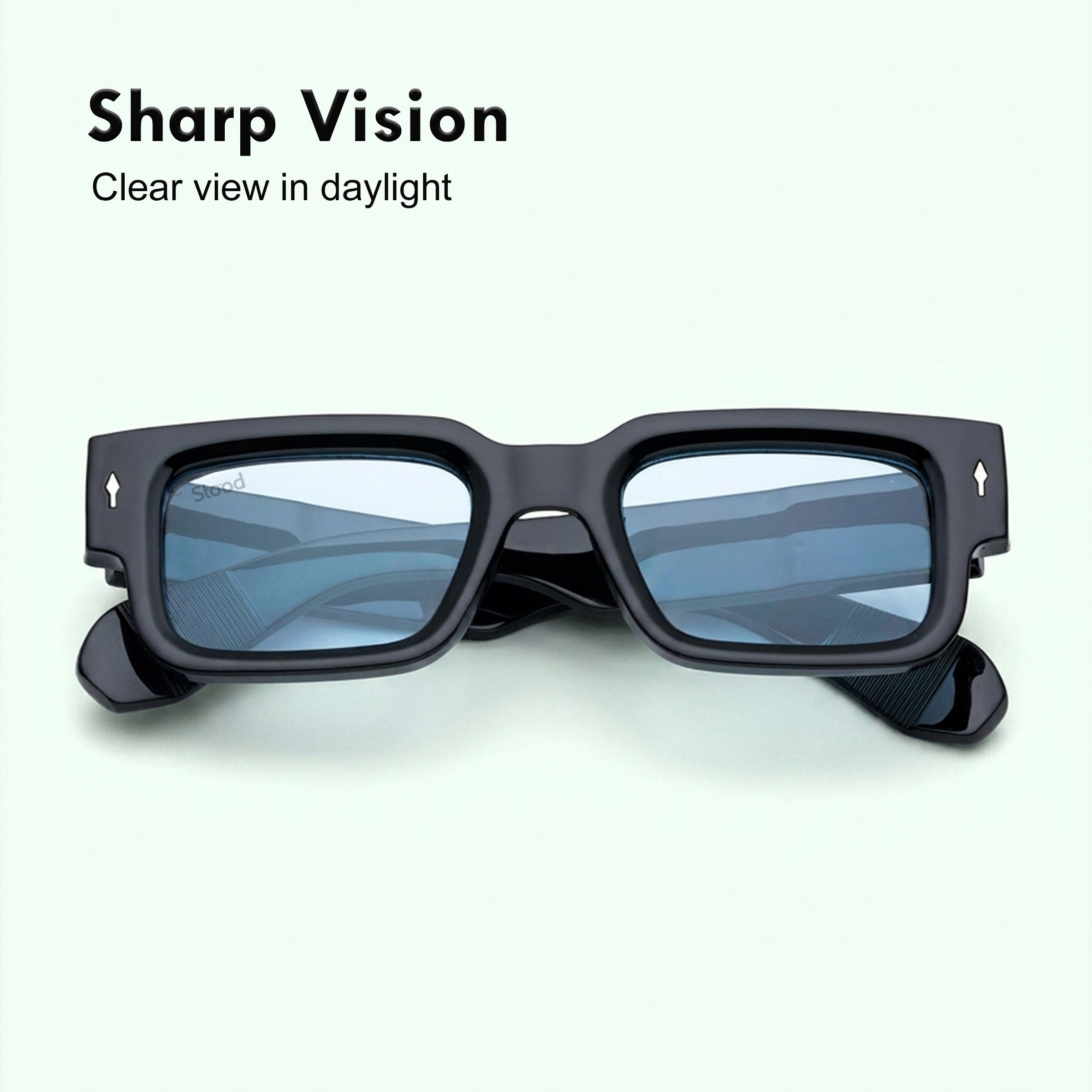 Stood Narrow Square Blue UV Protection Goggles For Men & Women Sunglasses – SG-STD0014-C4