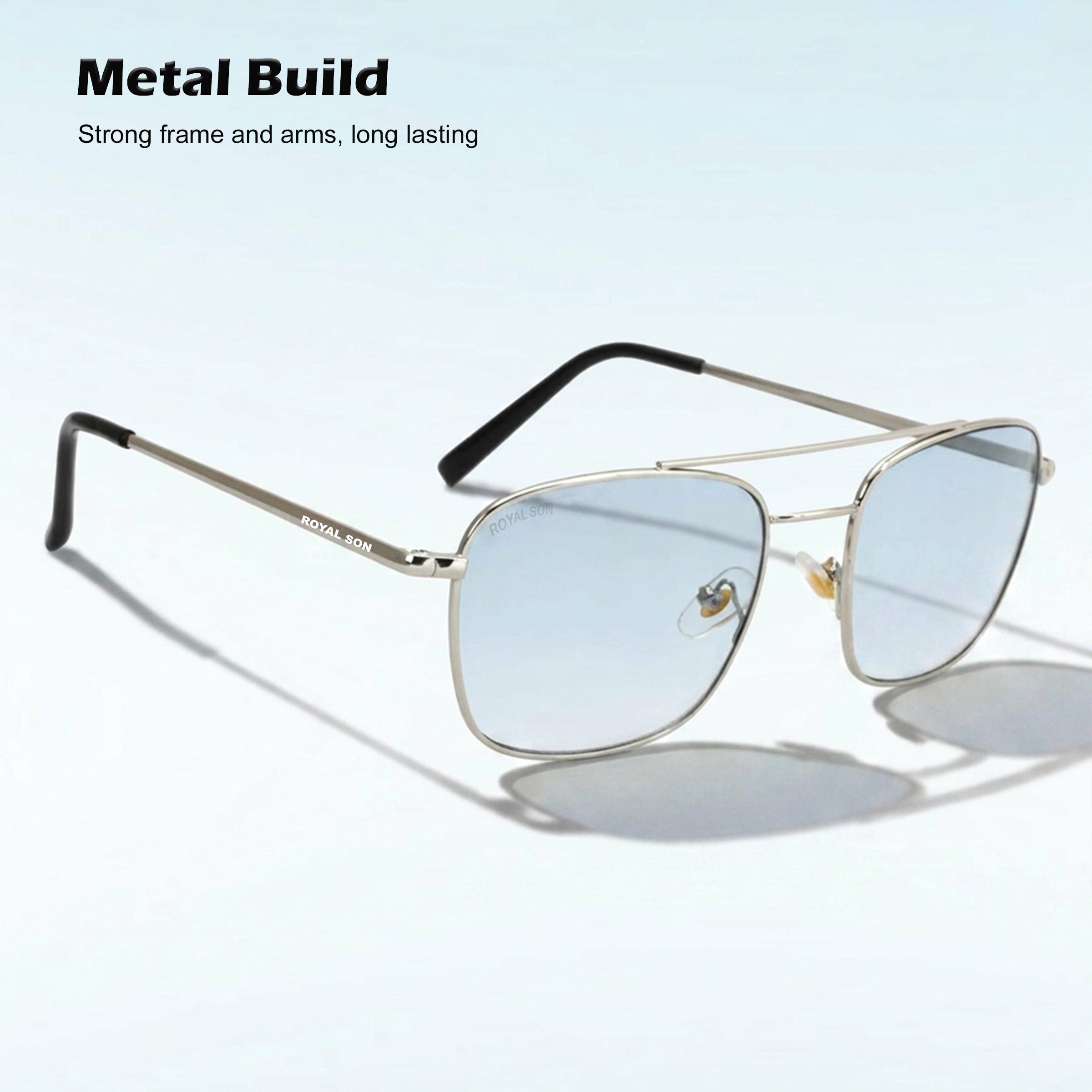 ROYAL SON UV Protected Square Sunglasses For Men And Women - RS0041AV