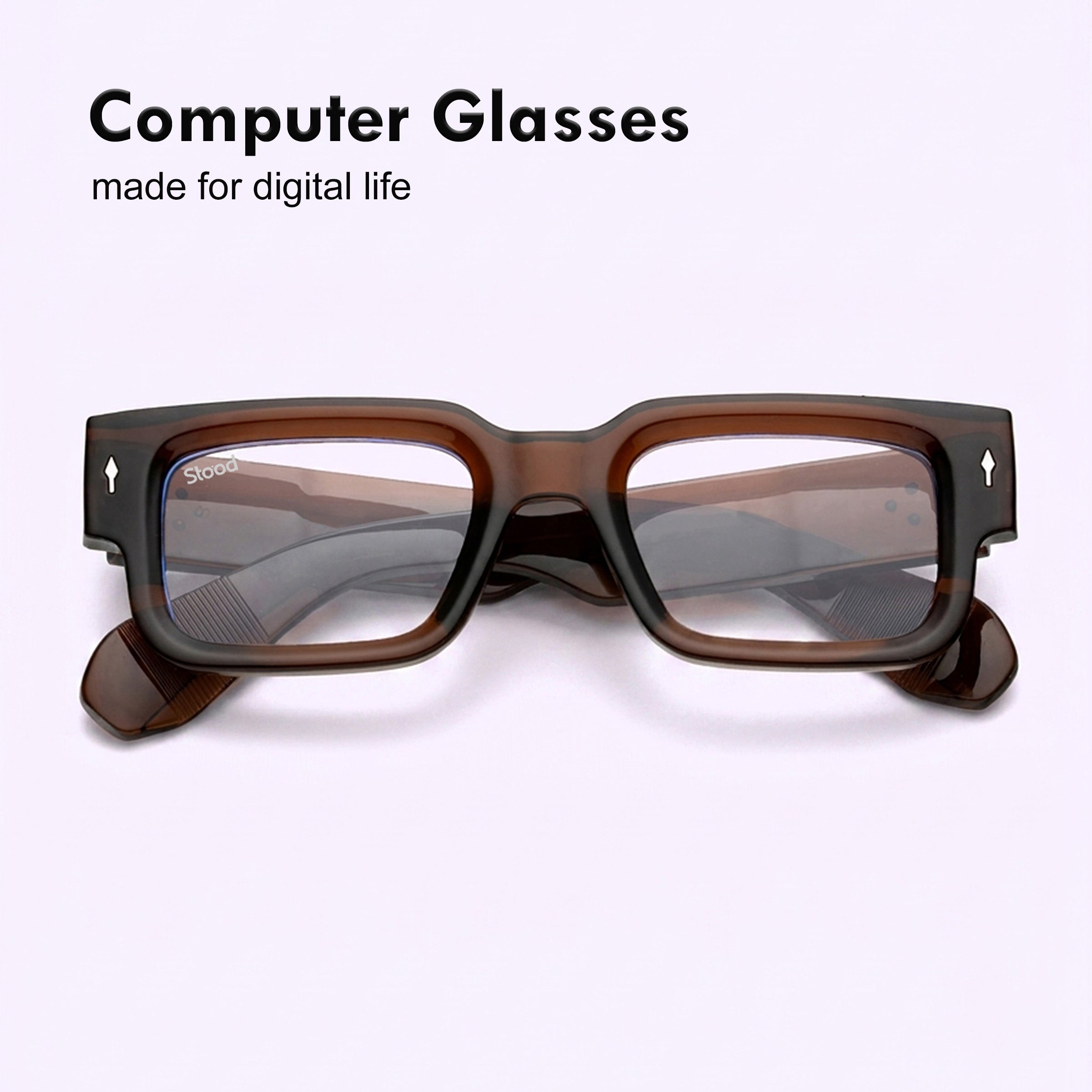 Stood Square Eye Protection Anti Glare Computer Glasses For Men & Women – SF-STD0014-C3