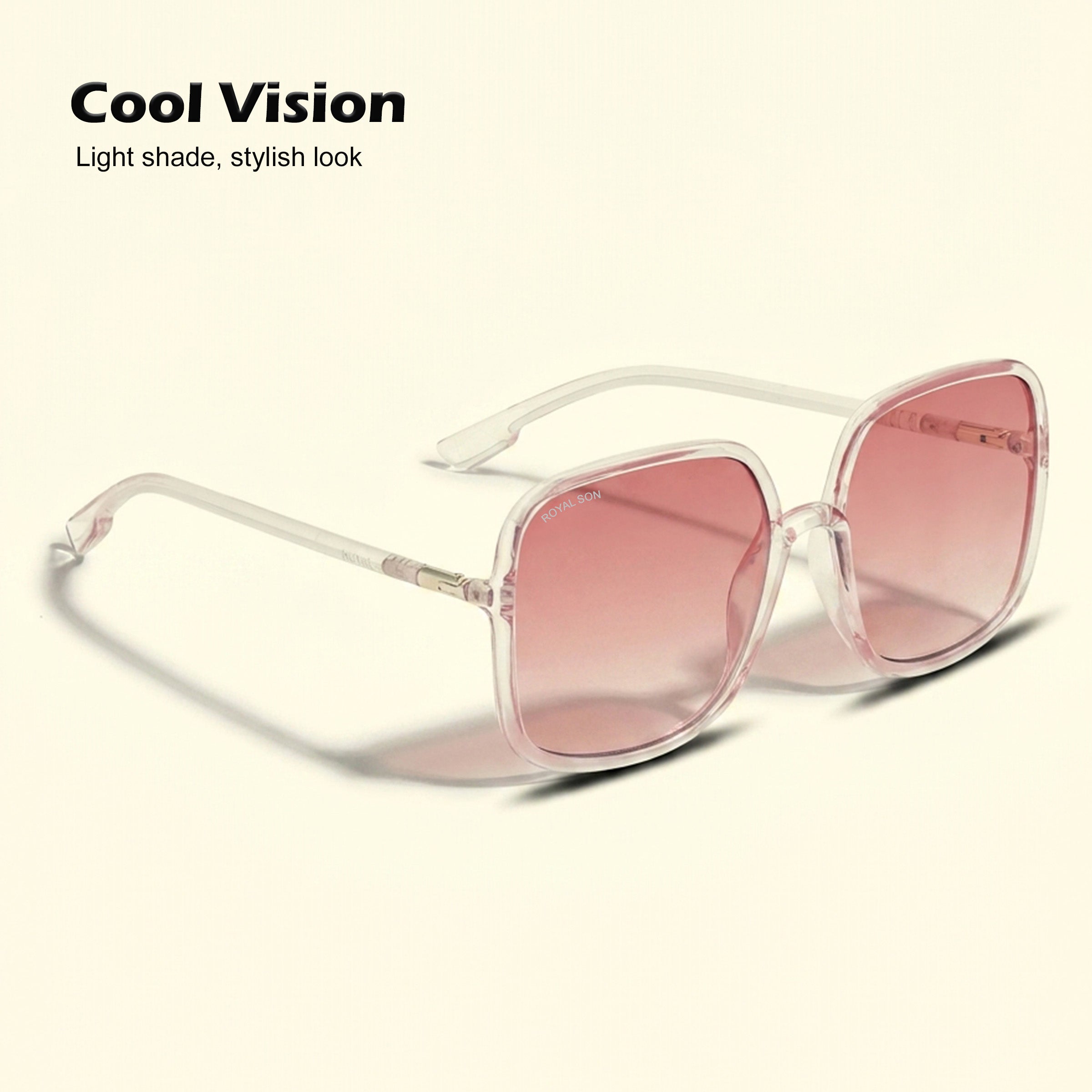 Royal Son Oversized Square UV Protected Women Sunglasses - CHI0096-C3