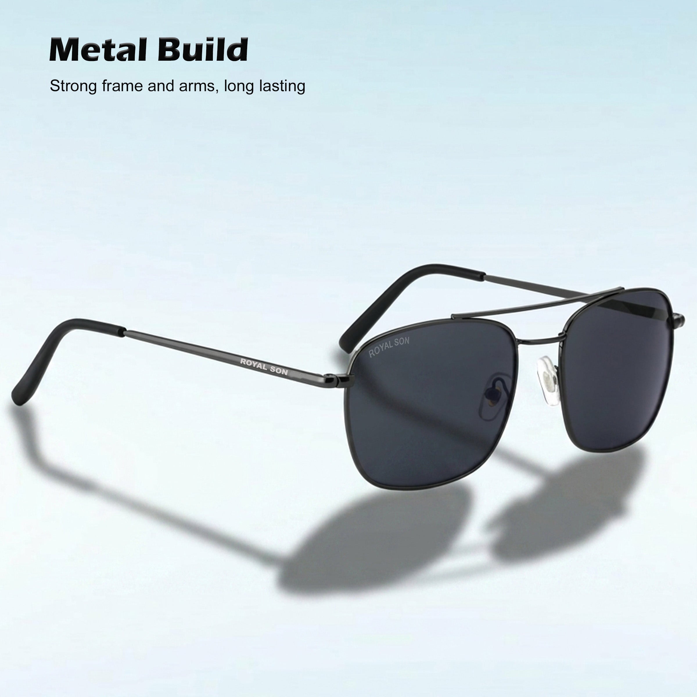 ROYAL SON UV Protected Square Sunglasses For Men And Women - RS0039AV