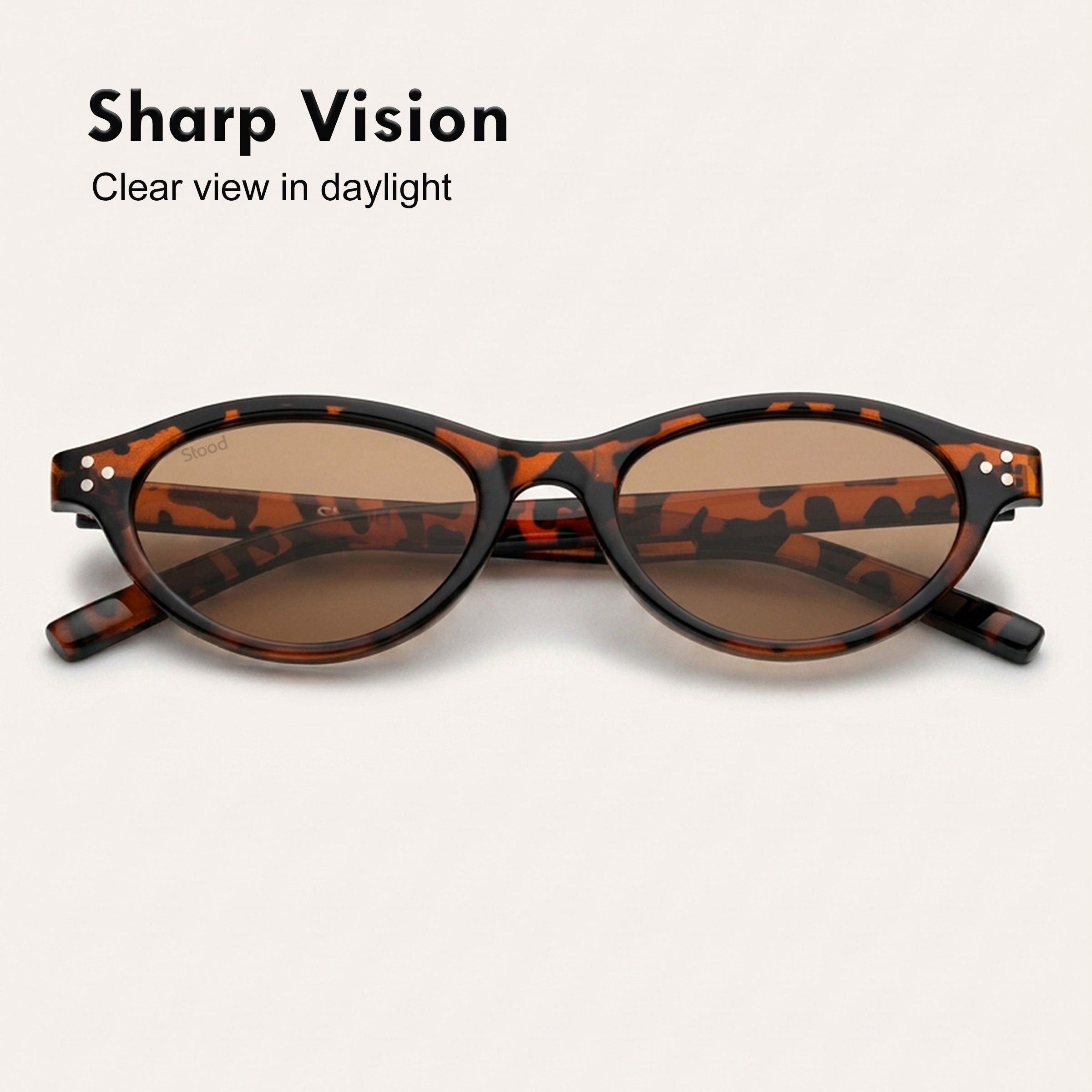 Stood Narrow Oval Brown UV Protection Goggles For Men & Women Sunglasses – SG-STD0015-C3