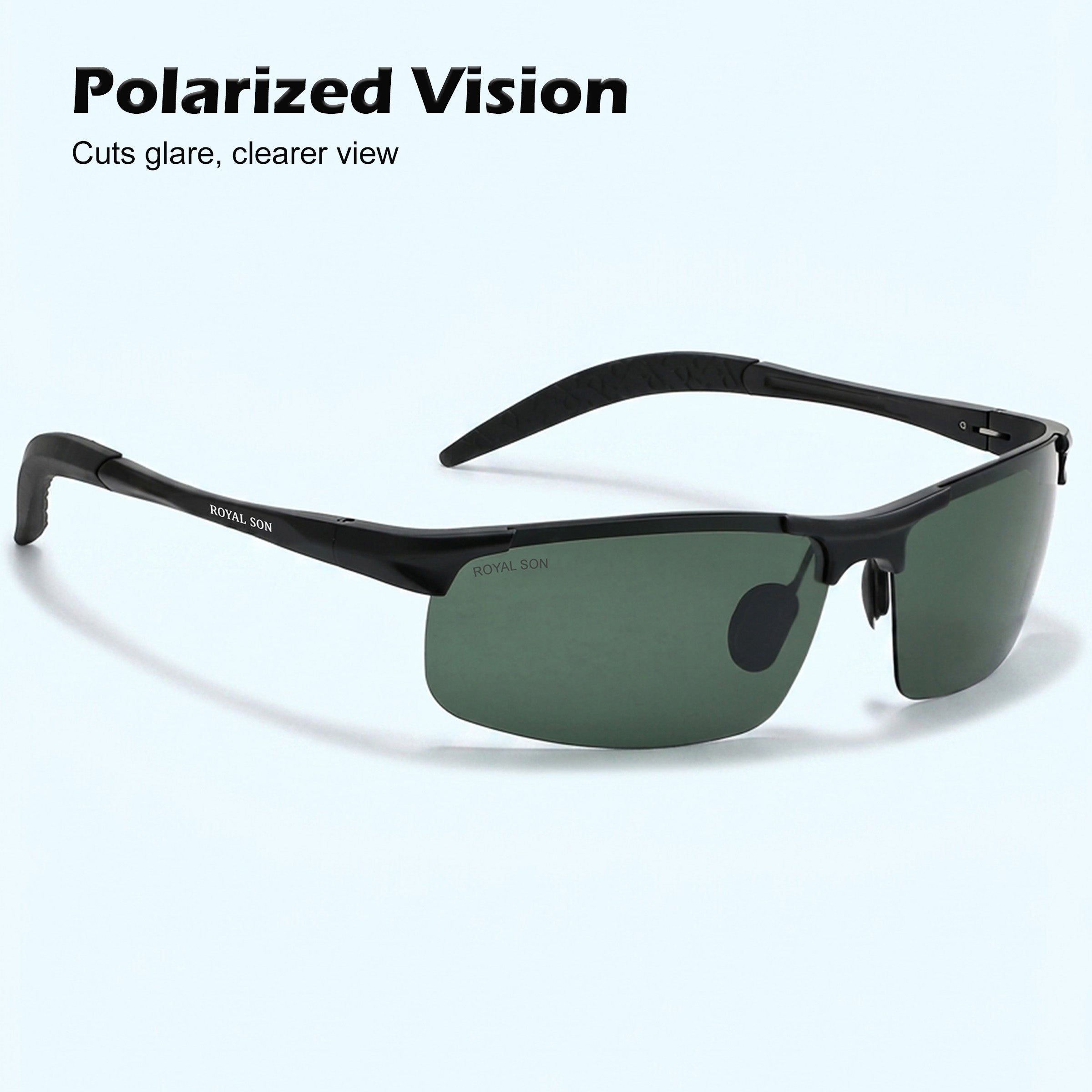 Royal Son Wrap-Around Polarized Men Sunglasses - CHI0094-C1