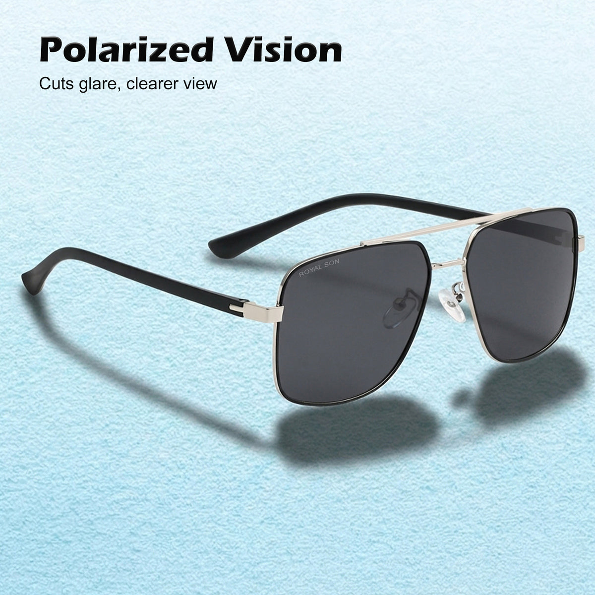 Royal Son Square Polarized Men Women Sunglasses - CHI0049-C1