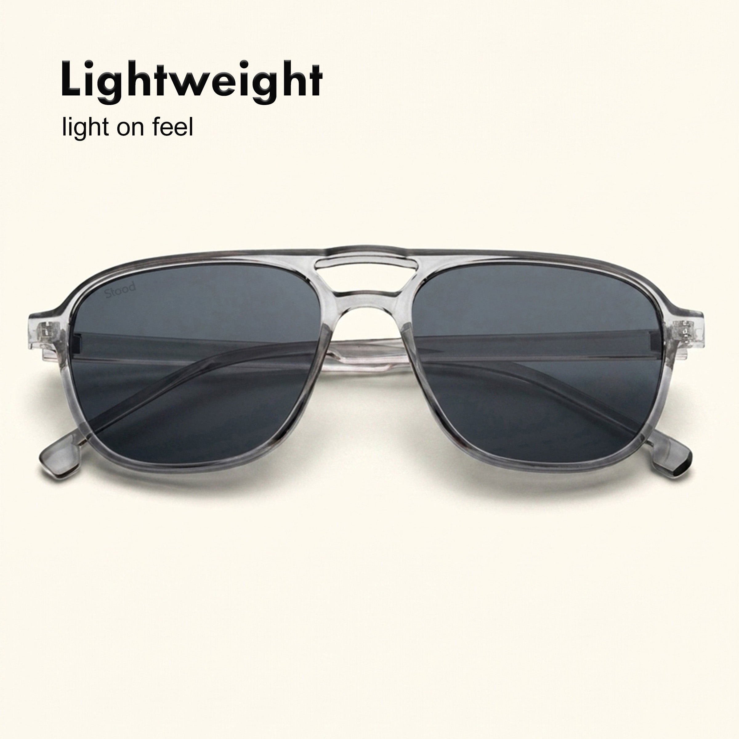 Stood Retro Square Black UV Protection Chashma For Men & Women New Style – SG-STD0017-C2