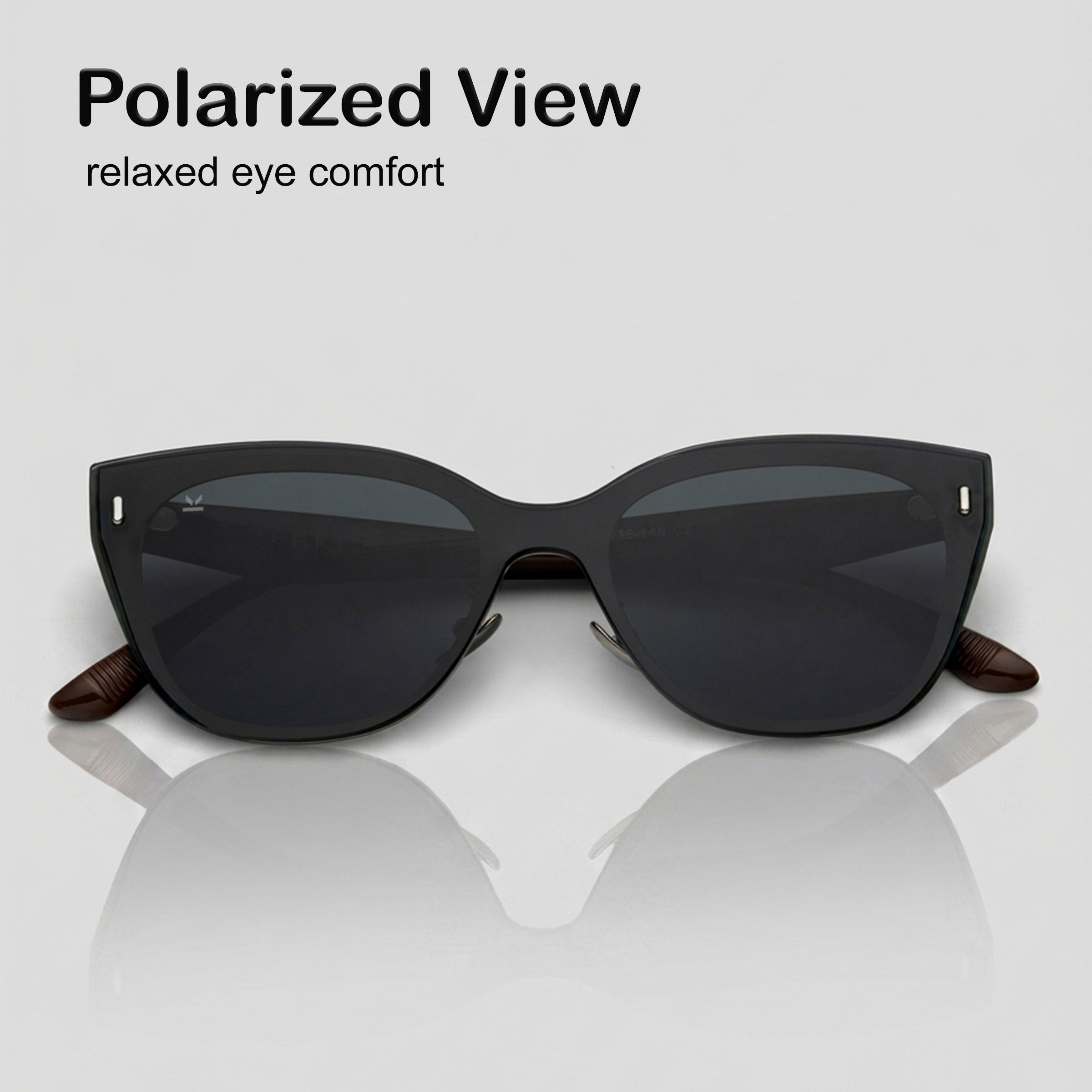 Perkey Cat Eye Square Polarized UV Protection Sunglasses For Men & Women Stylish –  PRKY0021-C1