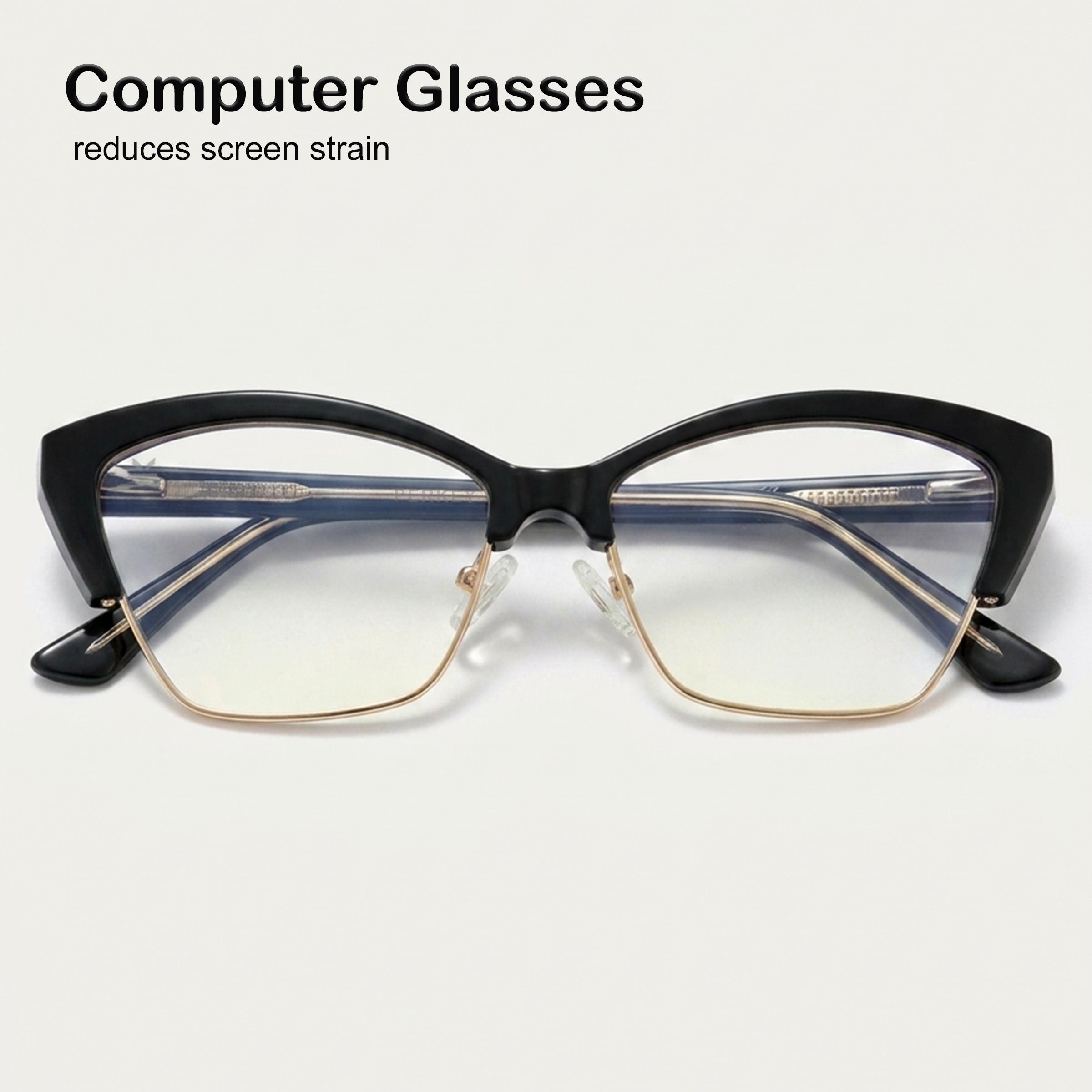 PERKEY Cat Eye Computer Glasses For Eye Protection - OPTL0015-C1