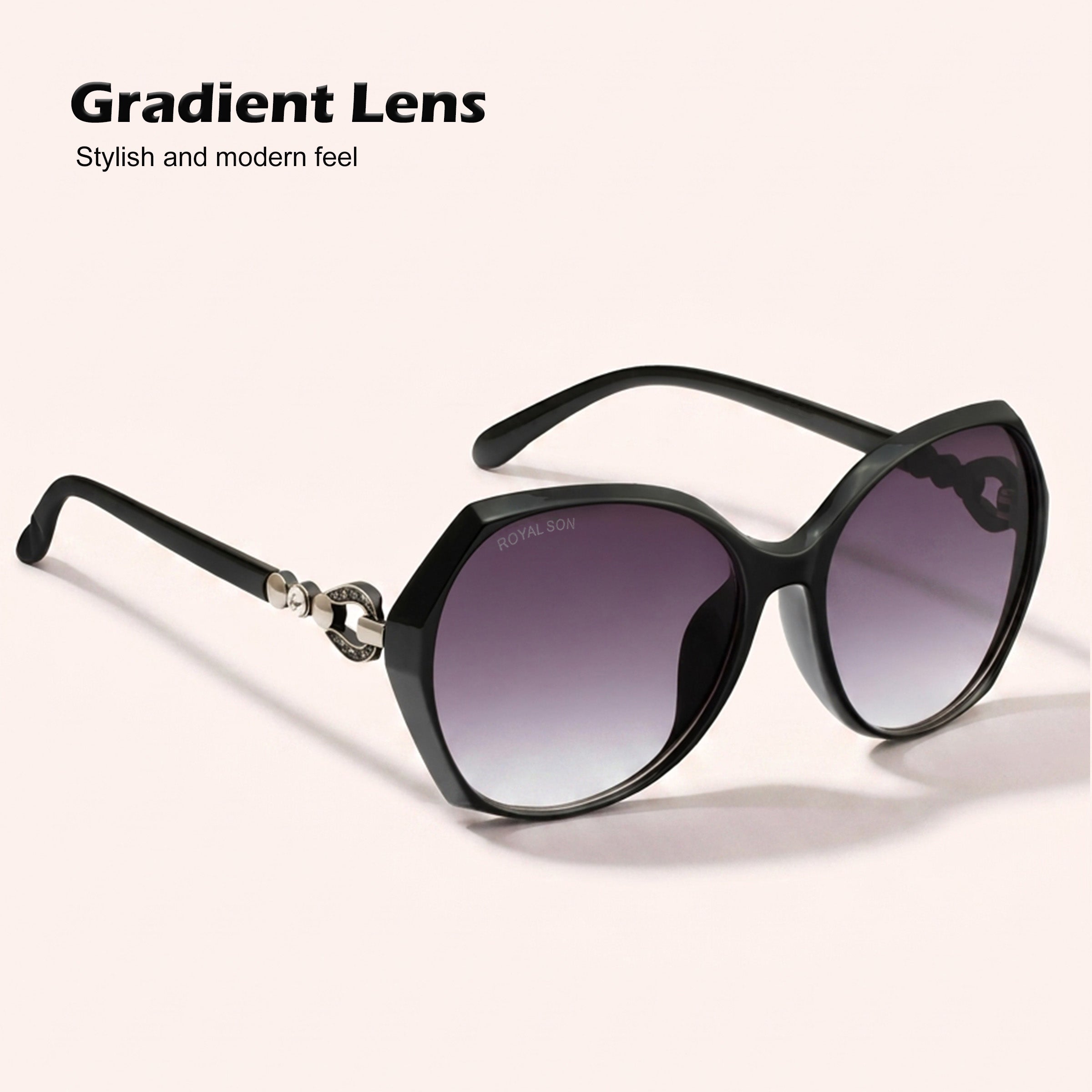 Royal Son Oversized Butterfly UV Protected Women Sunglasses - CHIWM00116-C1