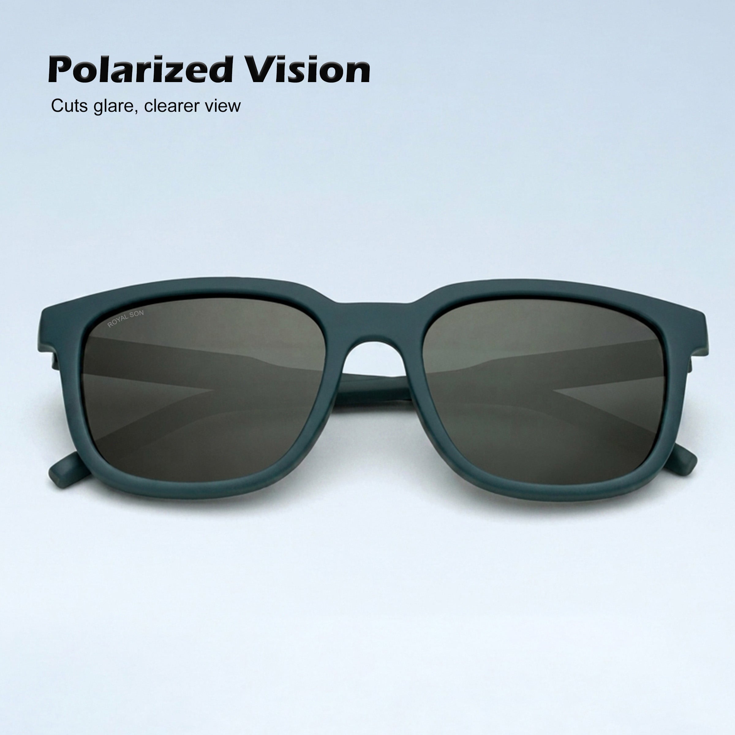 Royal Son Square Black UV Protection Polarized Sunglasses Men Women - - CHI00152-C5