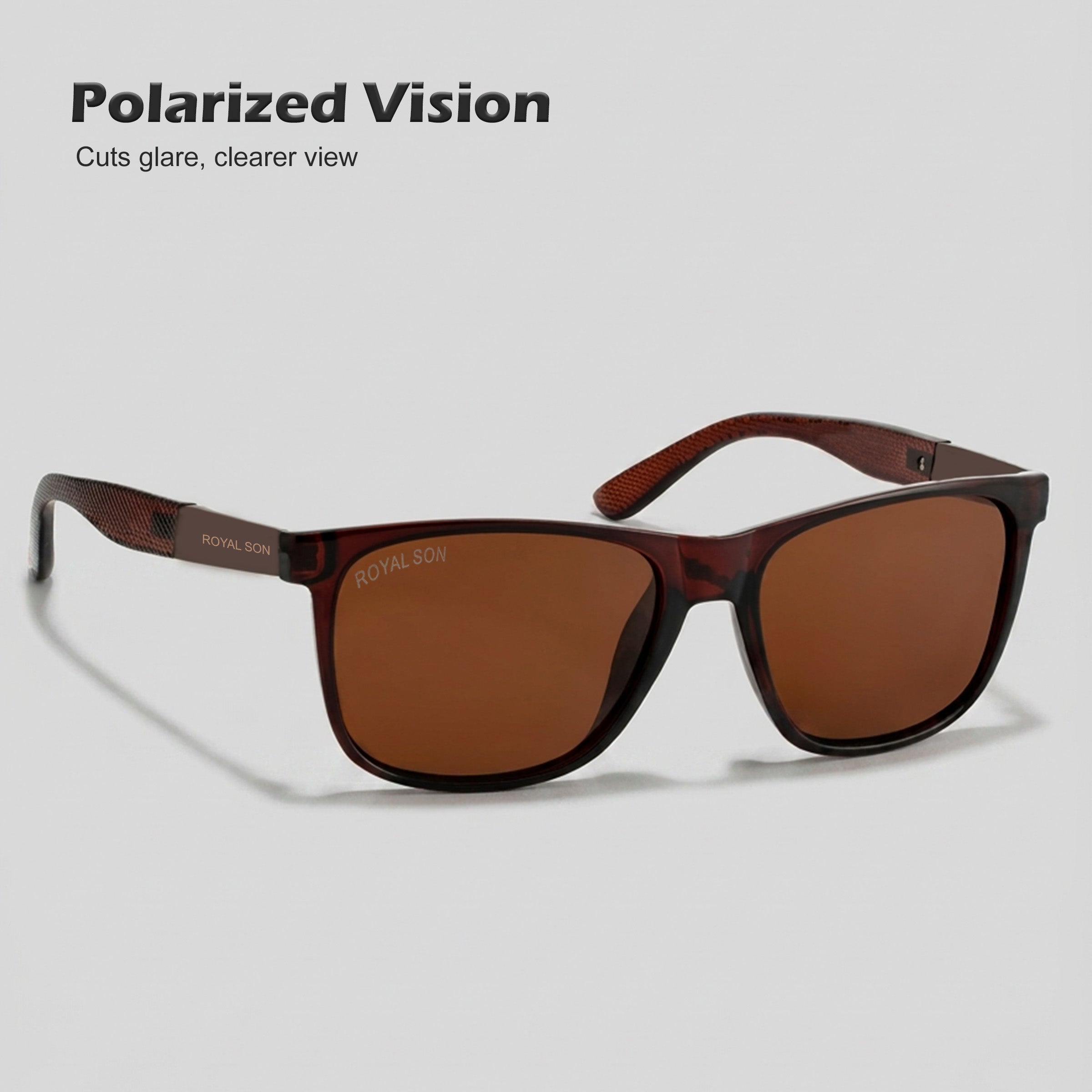 Royal Son Square Polarized Men Women Sunglasses - CHI00121-C2
