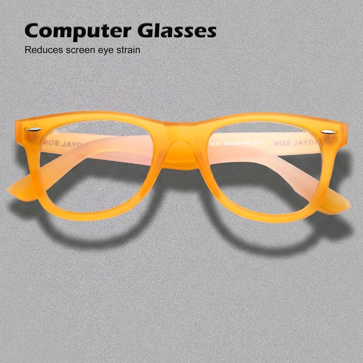 ROYAL SON Transparent Spectacles For Men Women - SF-RS3030-C13