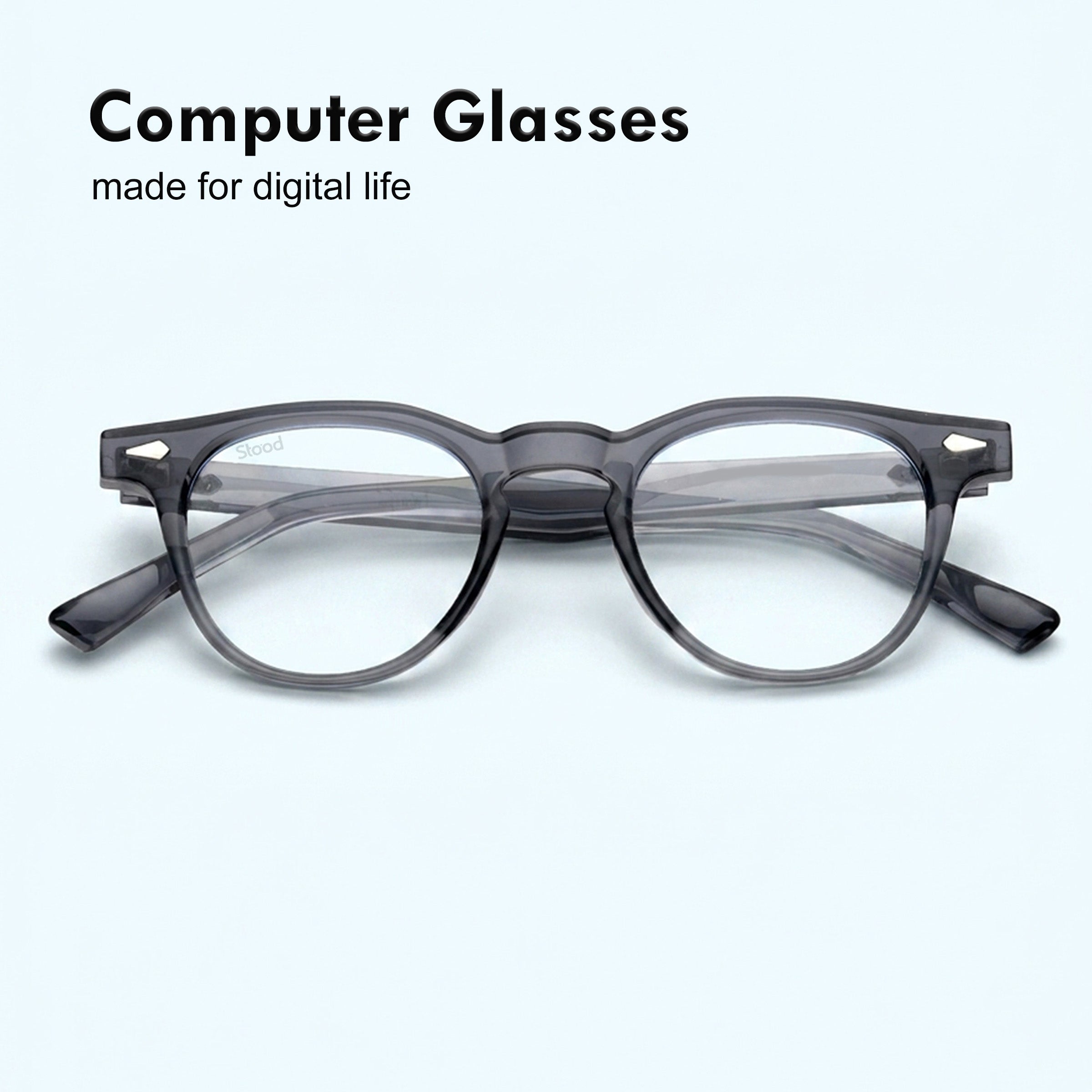 Stood Round Anti Glare Spectacles Frames For Men & Women – SF-STD0026-C2