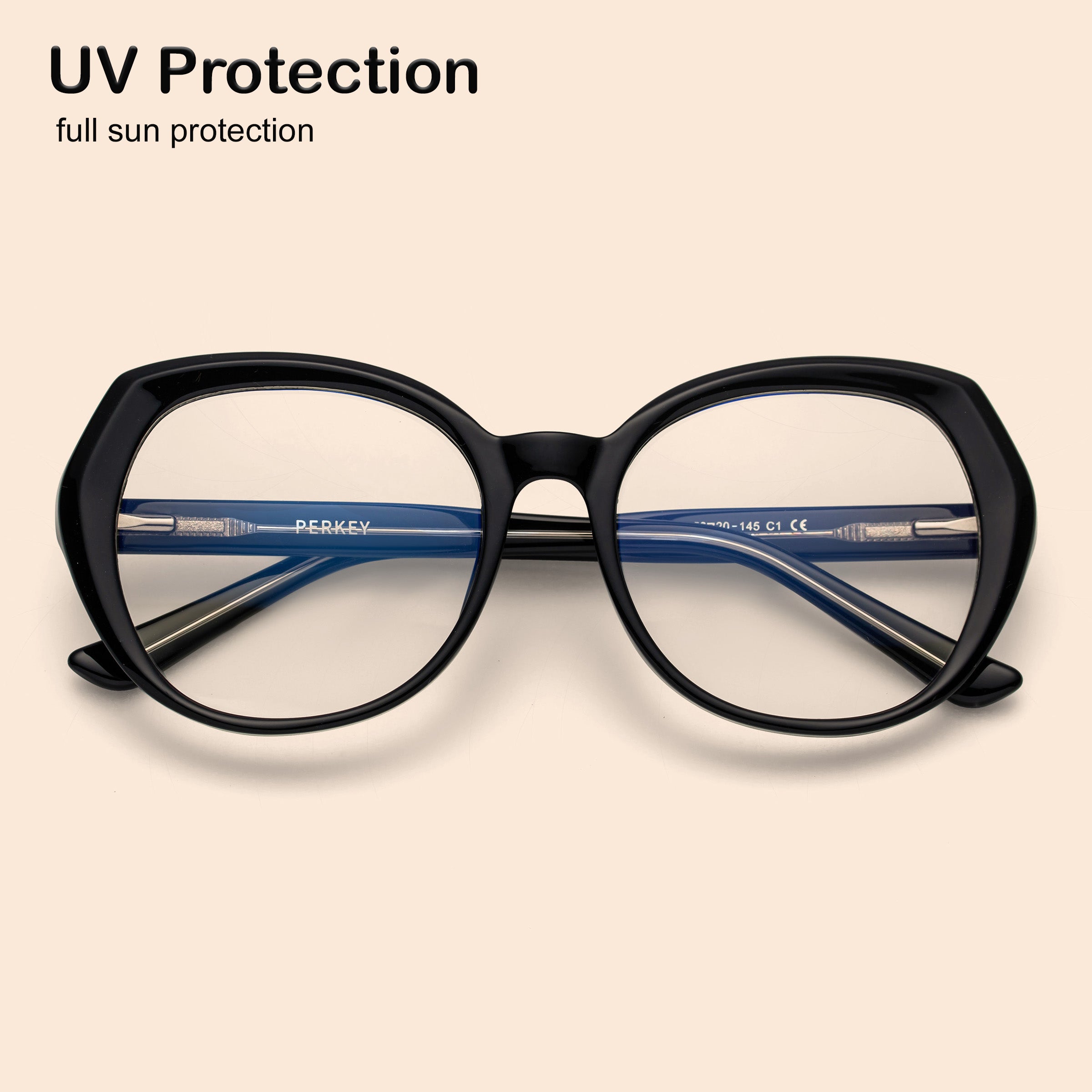 PERKEY Full Rim Oval  Spectacles Frames Women - OPTL004-C1