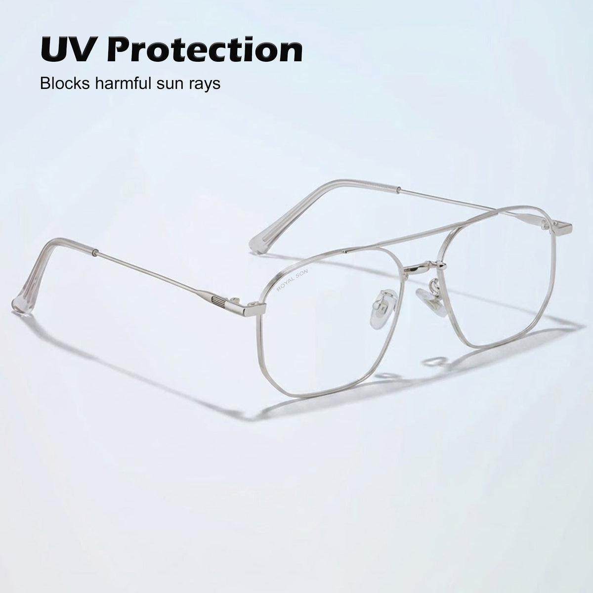 Royal Son Square Blue Ray Cut Men Women Eye Glasses - SF0020-C2