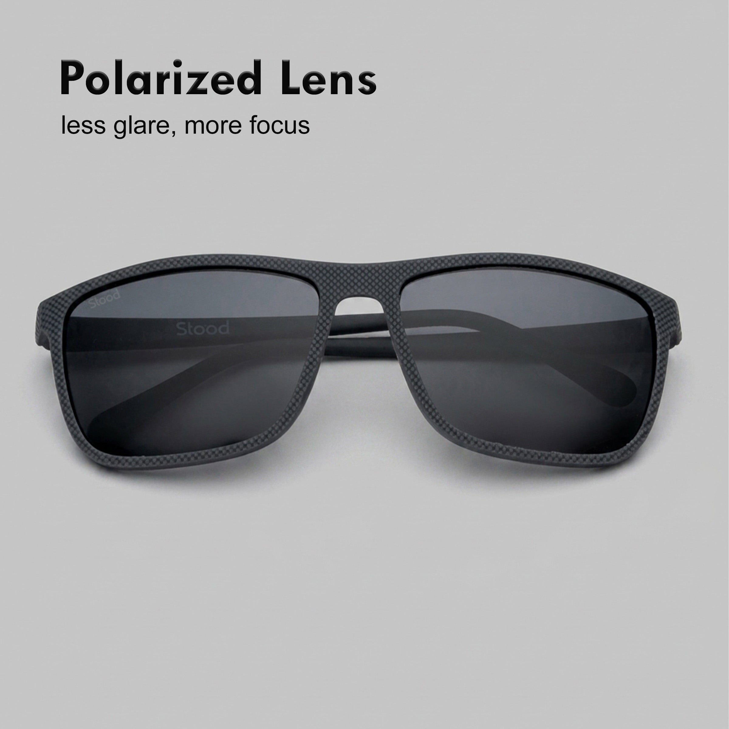 Stood Square Black Polarized UV Protection Goggles For Men & Women Sunglasses – SG-STD0022-C3