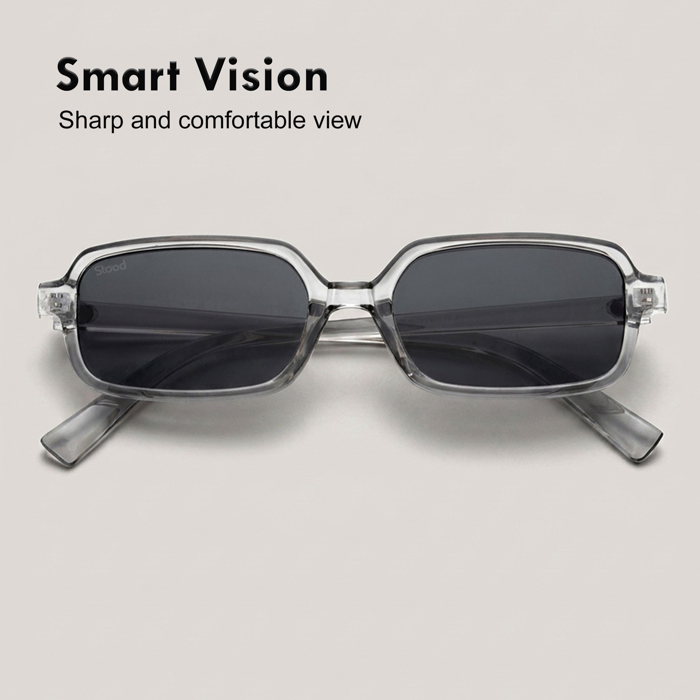 Stood Retro Square Black UV Protection Chashma For Men & Women New Style – SG-STD0018-C2