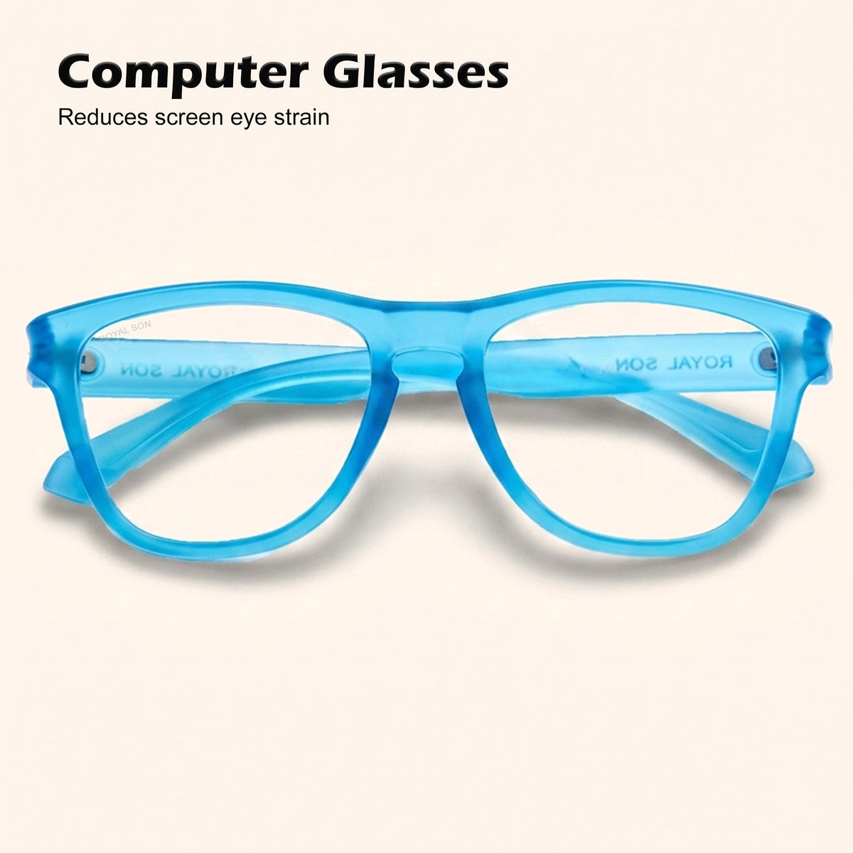 ROYAL SON Stylish Blue Cut Specs For Men Women - SF-RS2020-C12