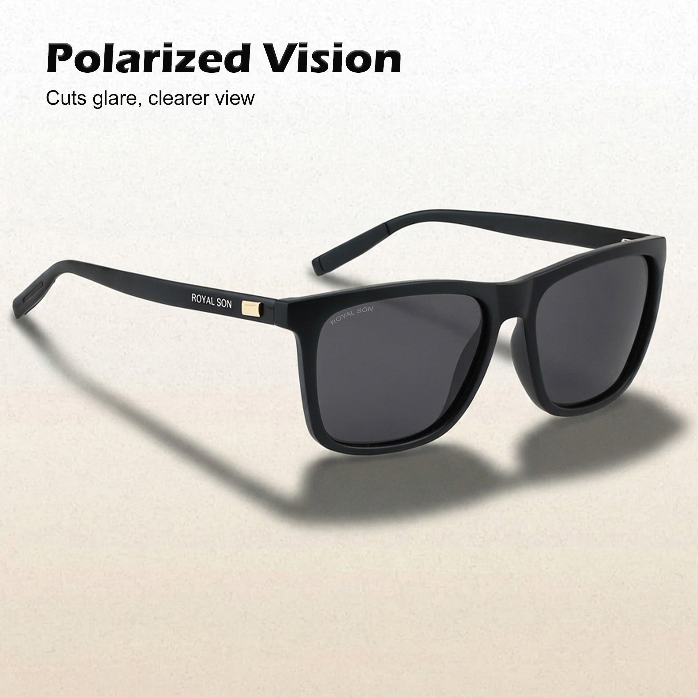 Royal Son Square Polarized Men Sunglasses - CHI0086-C1
