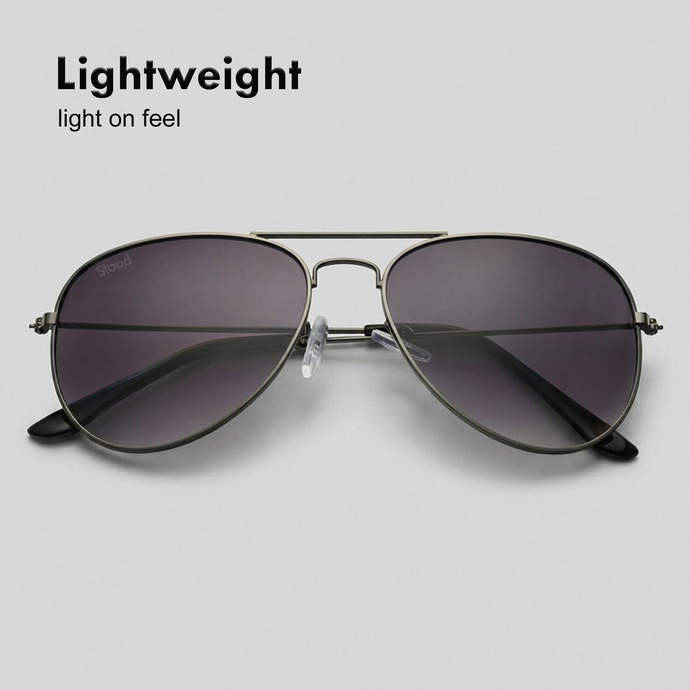 Stood Black UV Protection Sunglasses For Men & Women Stylish – SG-STD0031-C1