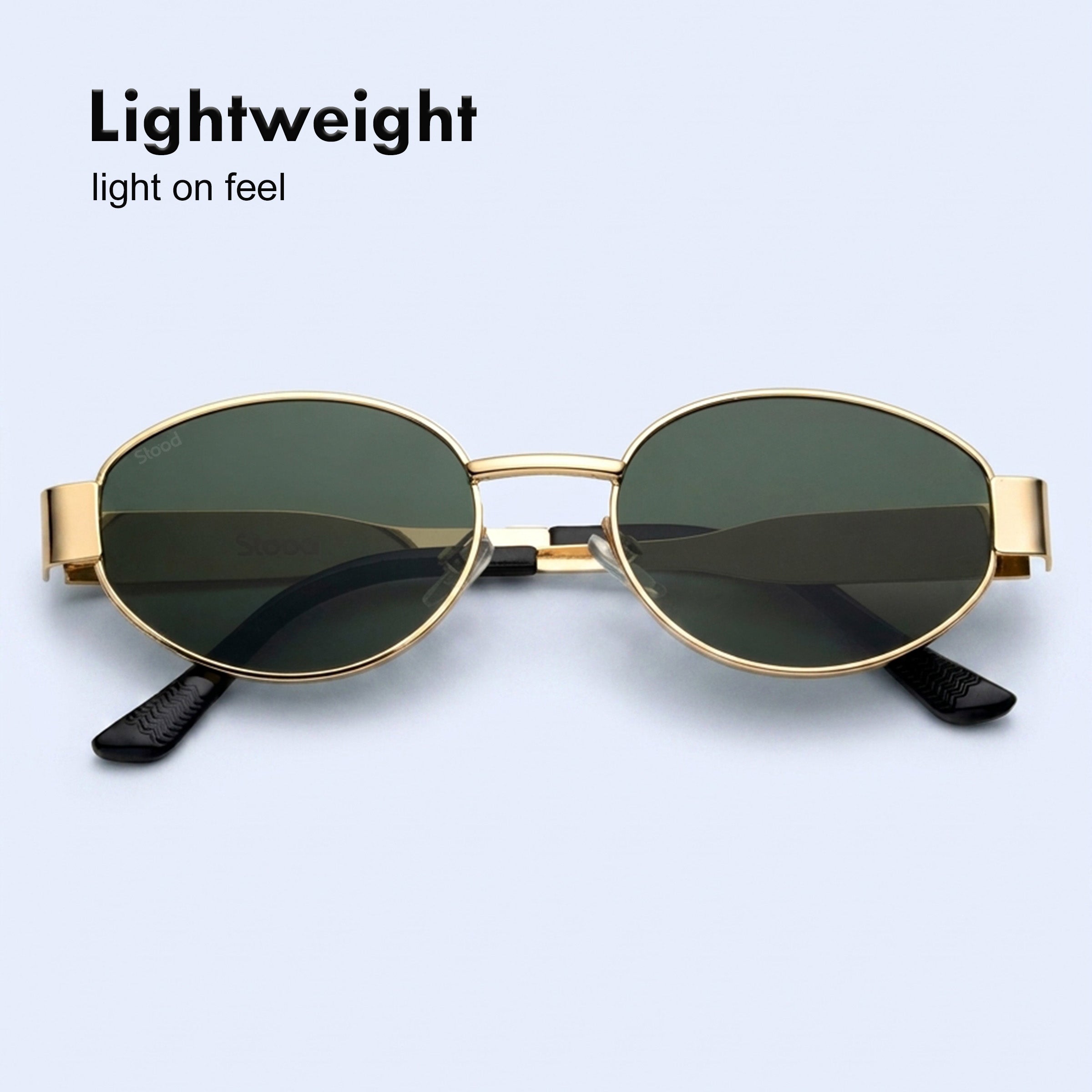 Stood Oval Green UV Protection Goggles For Men & Women Sunglasses – SG-STD0023-C4