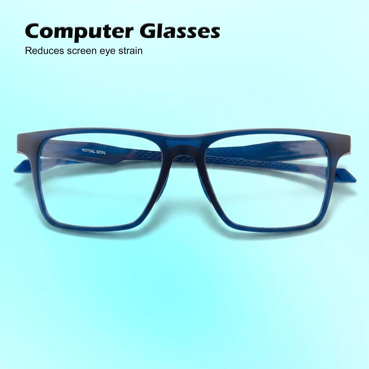 Royal Son Full Rim Blue Cut Glasses For Men - SF-RS1010-C10