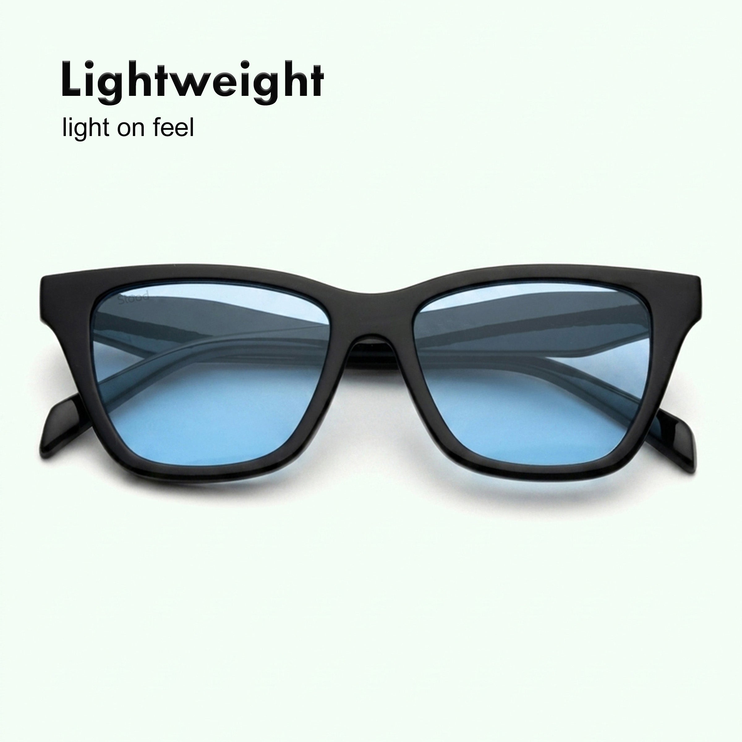 Stood Blue Square UV Protected Sunglasses For Men & Women - SG-STD0033-C3