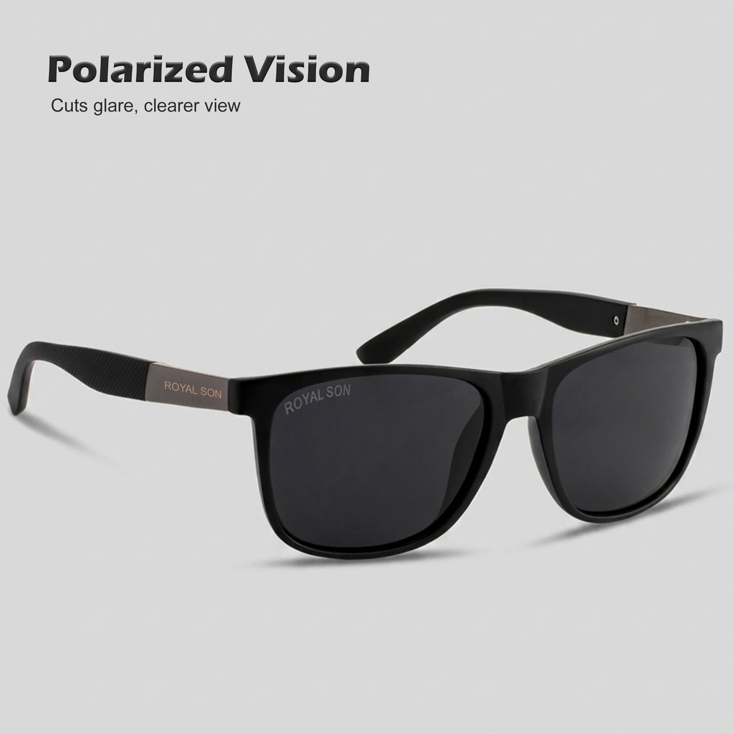 Royal Son Square Polarized Men Women Sunglasses - CHI00121-C1